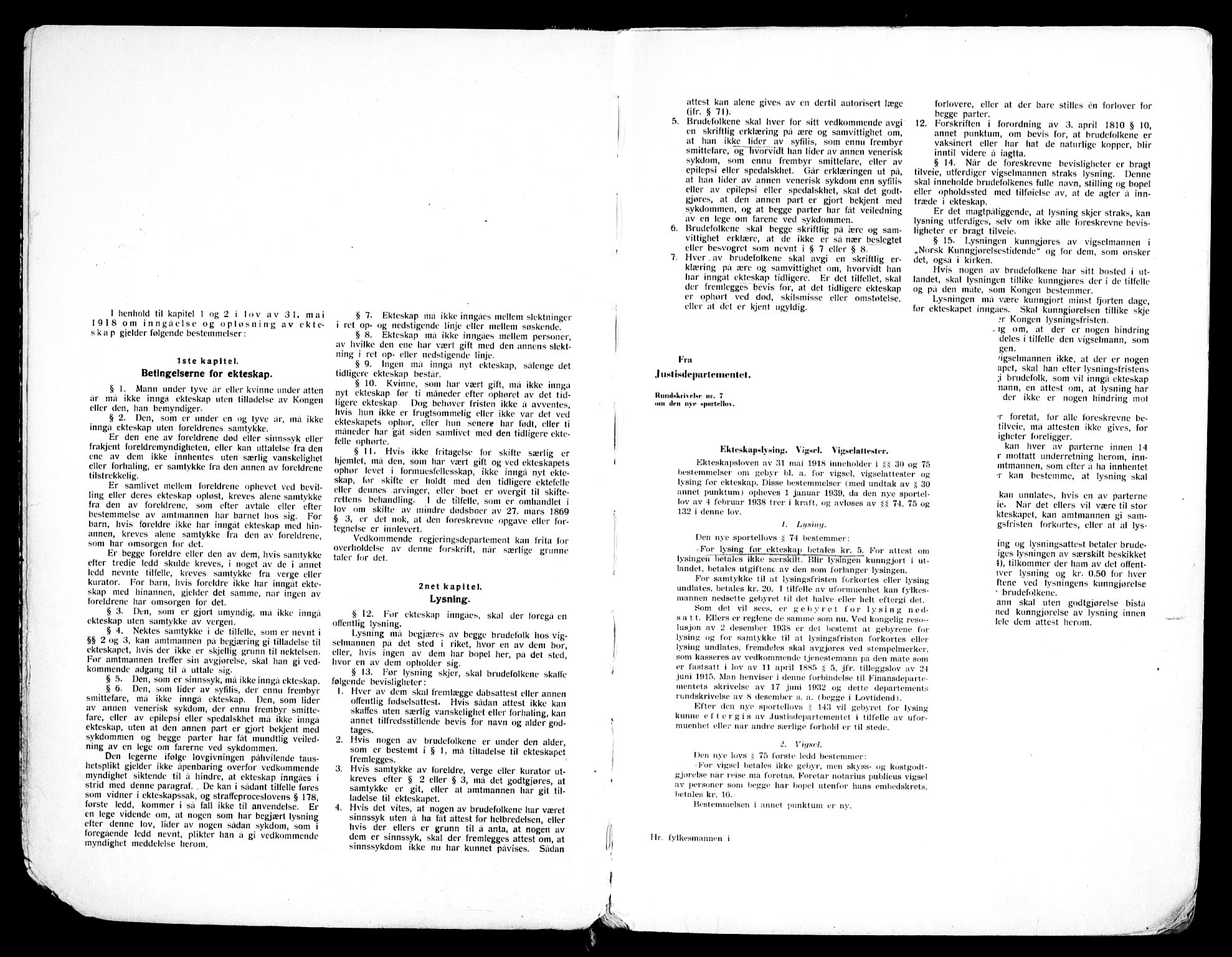 Ris prestekontor Kirkebøker, SAO/A-10875/H/Ha/L0001: Lysningsprotokoll nr. 1, 1933-1952