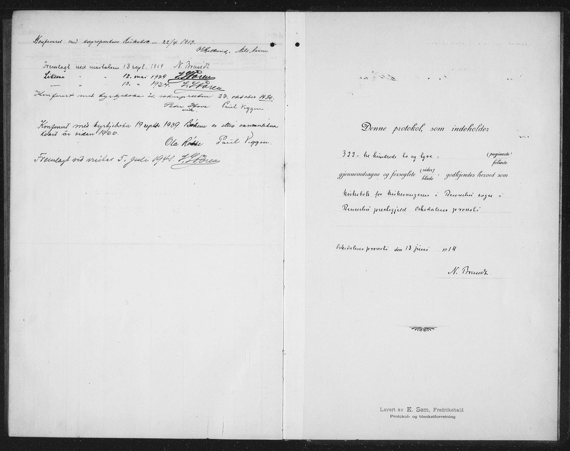 Ministerialprotokoller, klokkerbøker og fødselsregistre - Sør-Trøndelag, SAT/A-1456/674/L0877: Klokkerbok nr. 674C04, 1913-1940