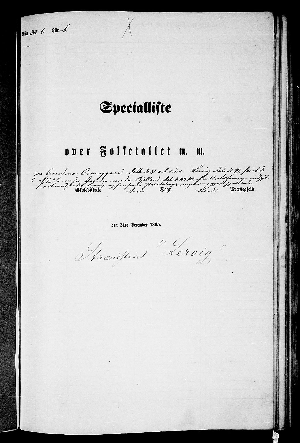 RA, Folketelling 1865 for 1221P Stord prestegjeld, 1865, s. 70