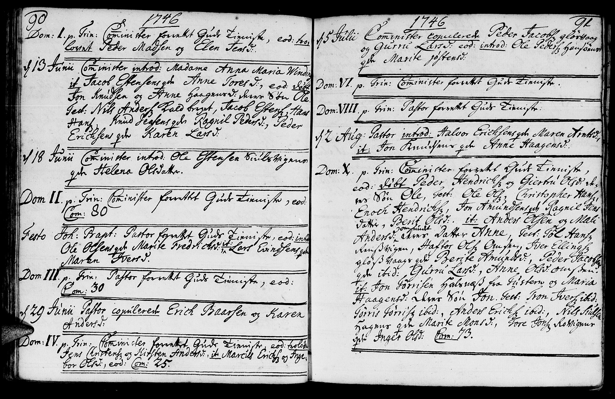 Ministerialprotokoller, klokkerbøker og fødselsregistre - Møre og Romsdal, AV/SAT-A-1454/572/L0839: Ministerialbok nr. 572A02, 1739-1754, s. 90-91