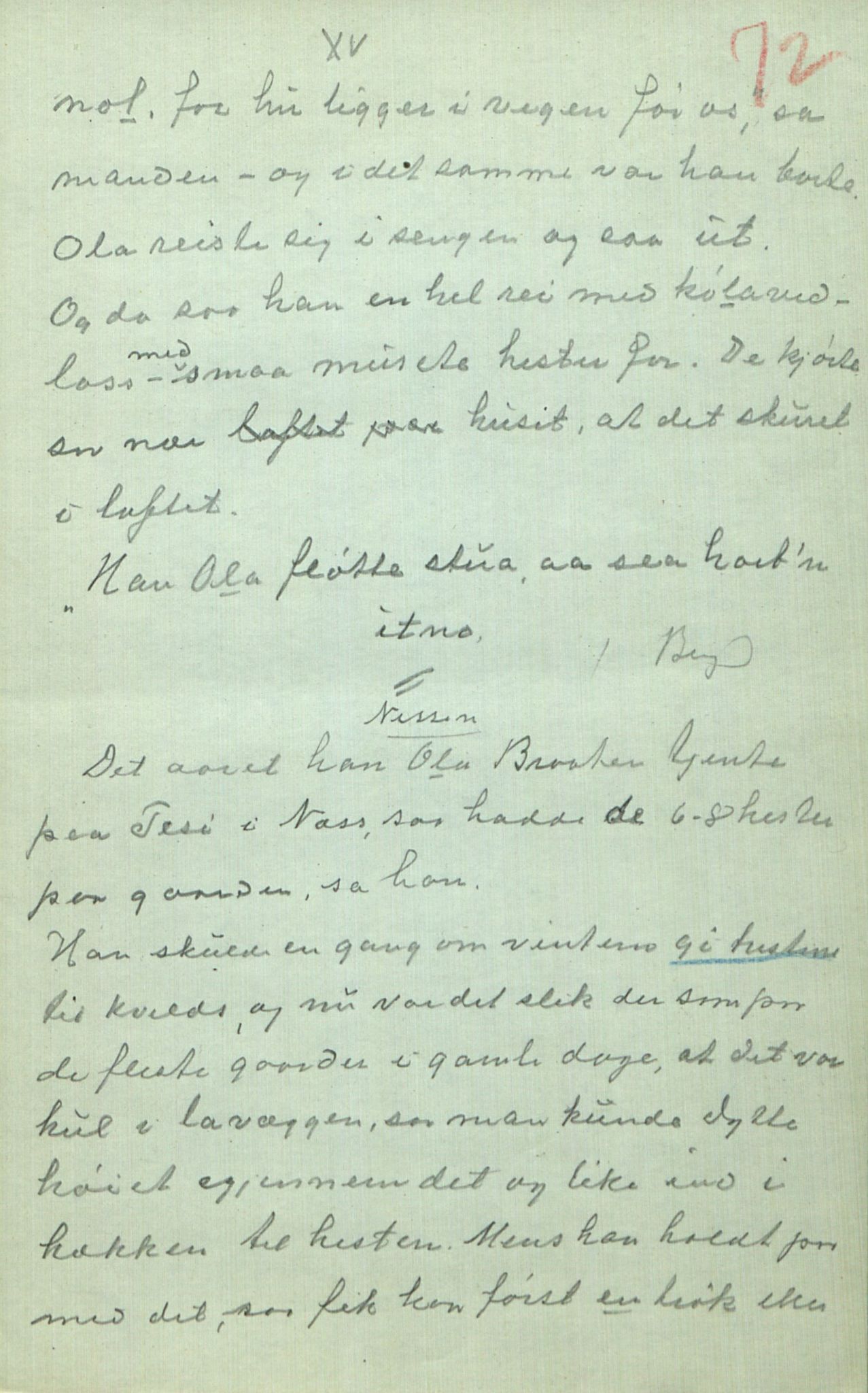 Rikard Berge, TEMU/TGM-A-1003/F/L0014/0040: 471-512 / 510 Brev til Berge frå Hankenæs + oppskrifter som H. kallar for sine, 1915-1917, s. 72