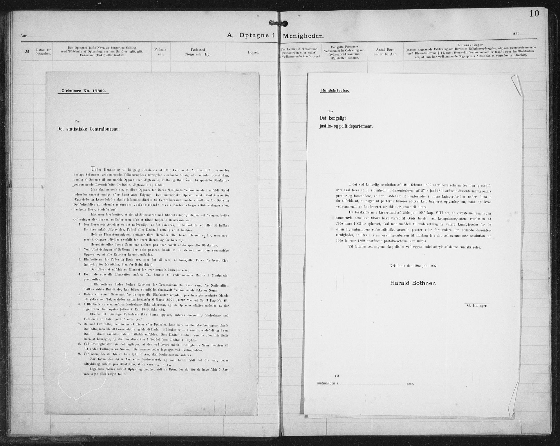 Ministerialprotokoller, klokkerbøker og fødselsregistre - Nordland, AV/SAT-A-1459/881/L1174: Dissenterprotokoll nr. 881D01, 1891-1933, s. 10