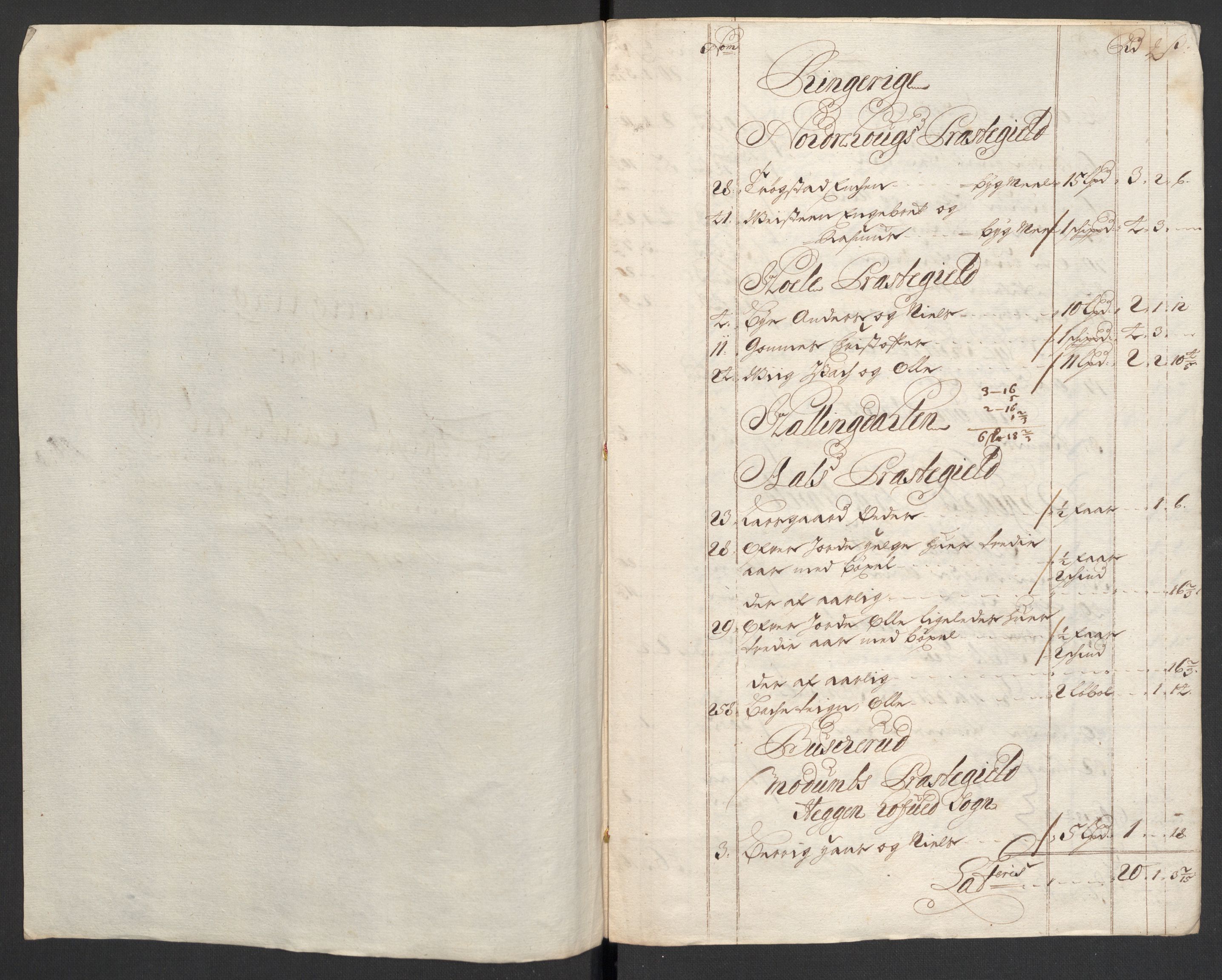 Rentekammeret inntil 1814, Reviderte regnskaper, Fogderegnskap, AV/RA-EA-4092/R22/L1453: Fogderegnskap Ringerike, Hallingdal og Buskerud, 1696, s. 27