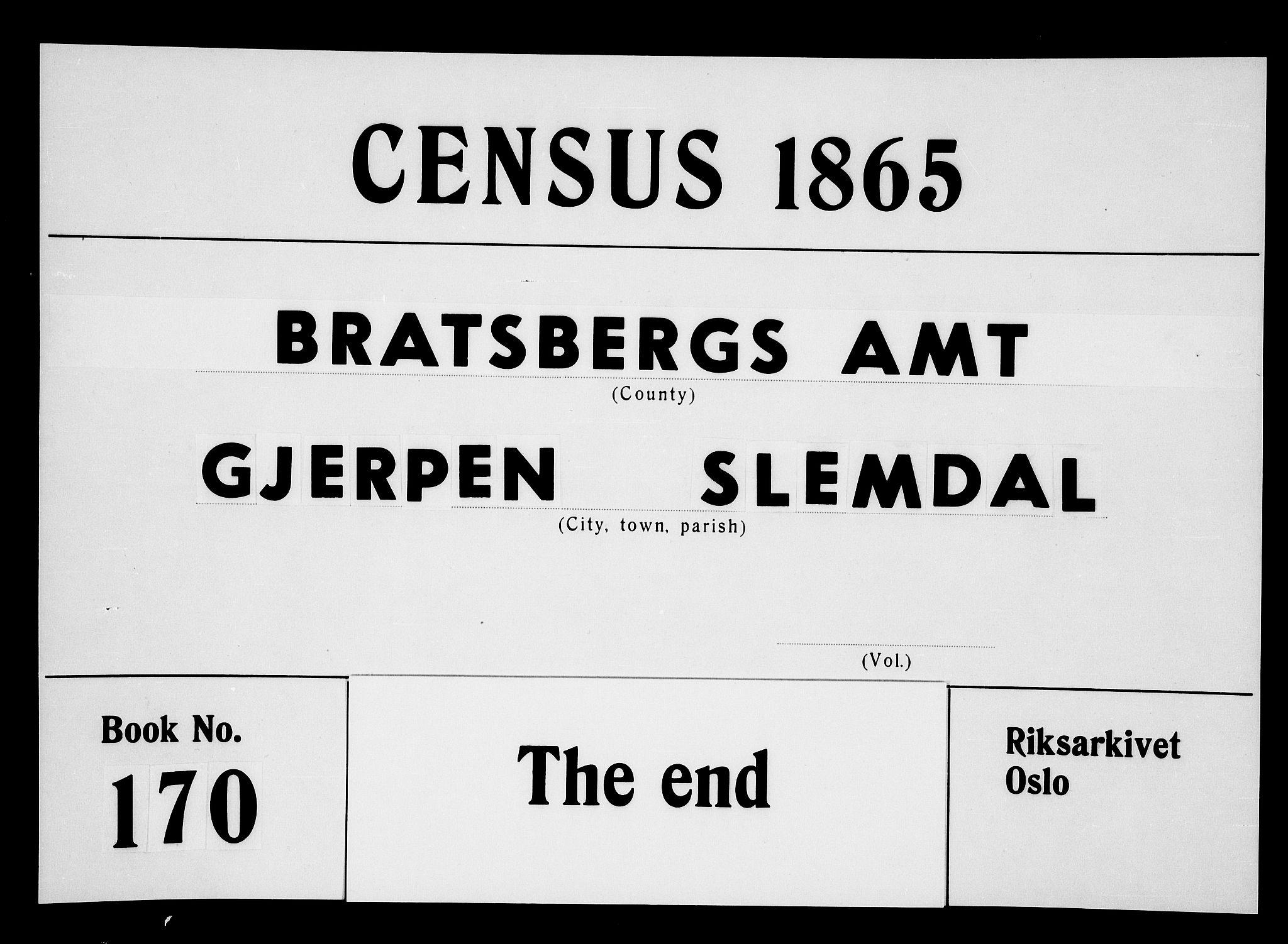 RA, Folketelling 1865 for 0811P Slemdal prestegjeld, 1865, s. 46