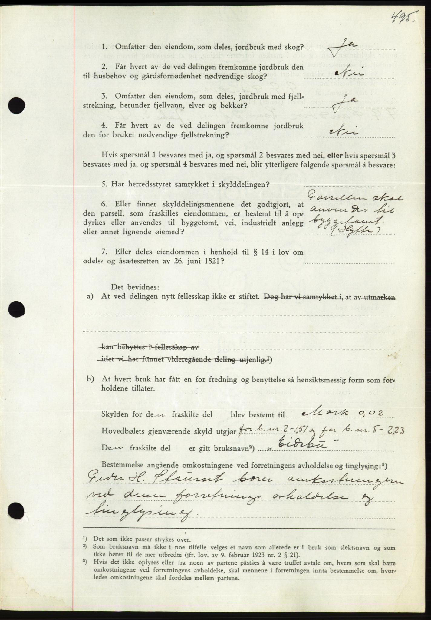 Søre Sunnmøre sorenskriveri, AV/SAT-A-4122/1/2/2C/L0069: Pantebok nr. 63, 1939-1940, Dagboknr: 220/1940