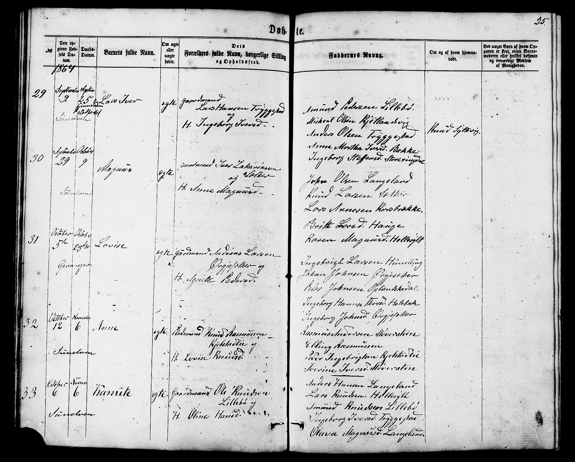 Ministerialprotokoller, klokkerbøker og fødselsregistre - Møre og Romsdal, AV/SAT-A-1454/517/L0226: Ministerialbok nr. 517A06, 1862-1881, s. 25