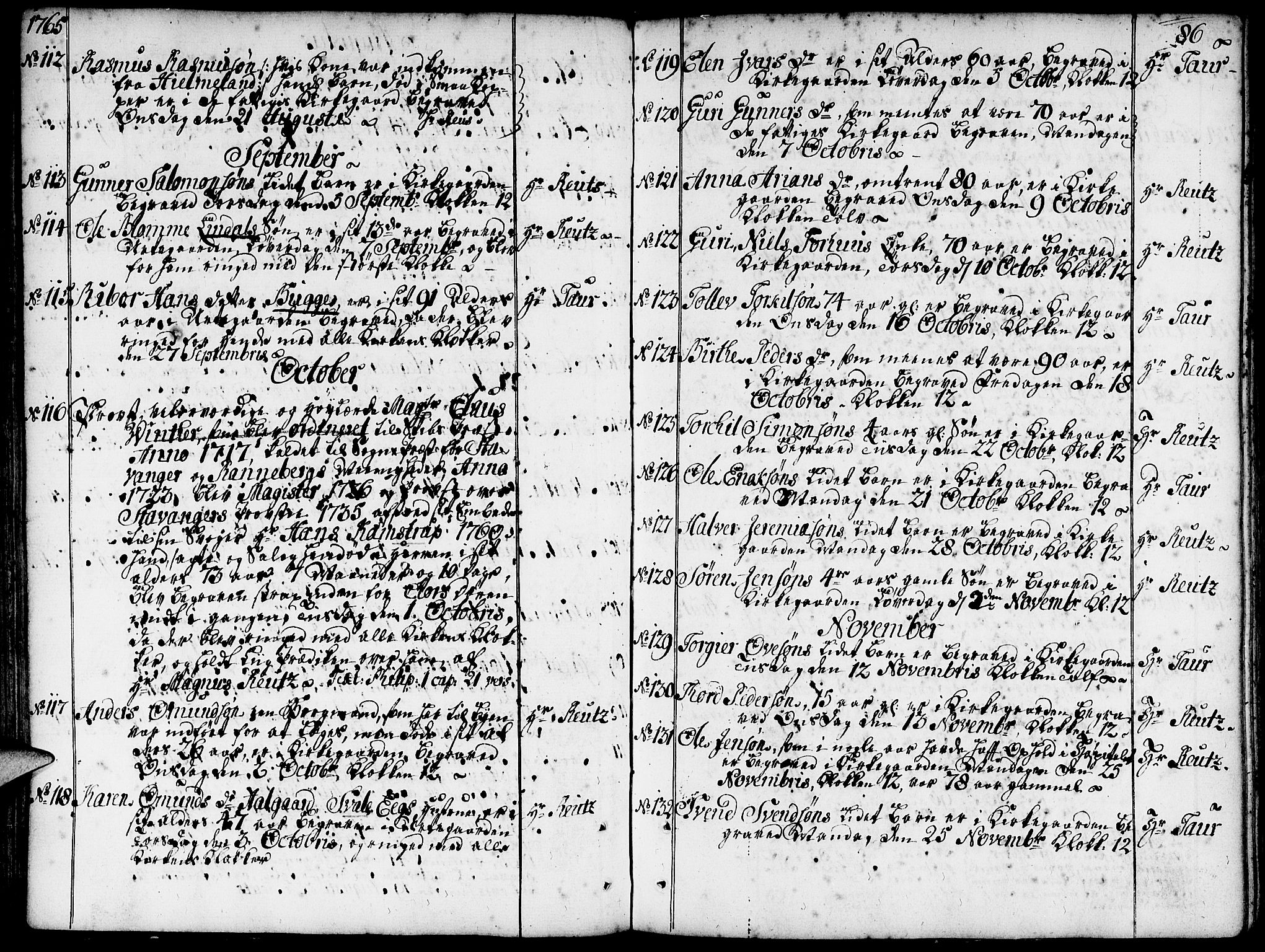 Domkirken sokneprestkontor, SAST/A-101812/001/30/30BA/L0005: Ministerialbok nr. A 5, 1744-1788, s. 86