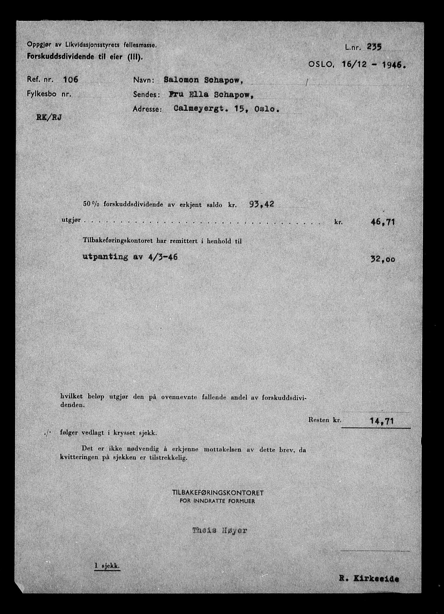 Justisdepartementet, Tilbakeføringskontoret for inndratte formuer, AV/RA-S-1564/H/Hc/Hcc/L0977: --, 1945-1947, s. 561