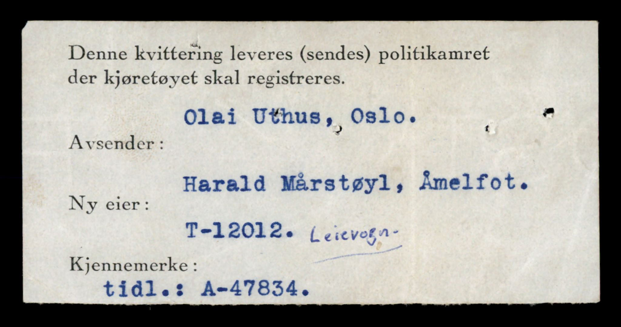 Møre og Romsdal vegkontor - Ålesund trafikkstasjon, AV/SAT-A-4099/F/Fe/L0036: Registreringskort for kjøretøy T 12831 - T 13030, 1927-1998, s. 958