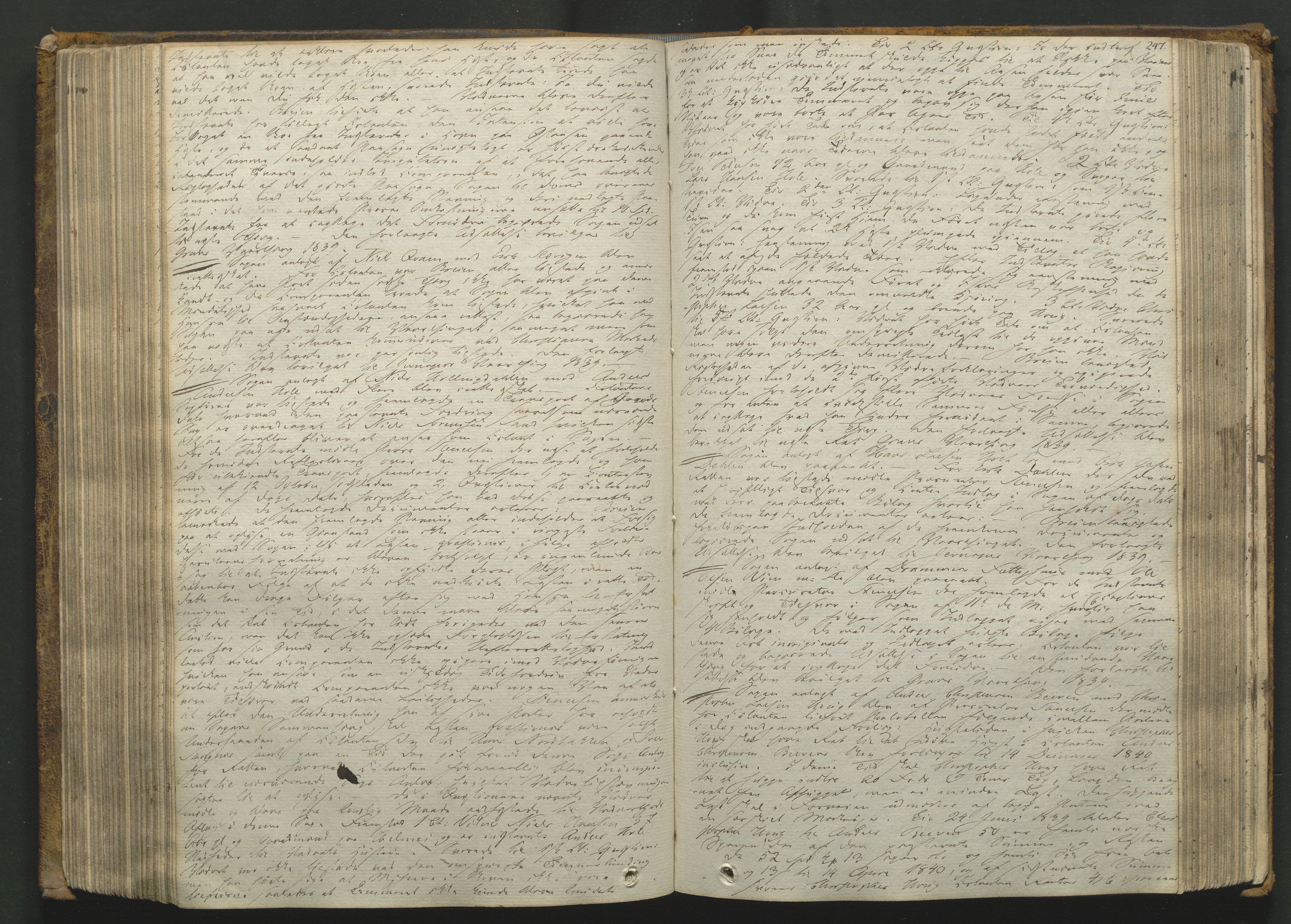 Hadeland og Land tingrett, AV/SAH-TING-010/G/Gb/L0006: Tingbok, 1834-1840, s. 246b-247a