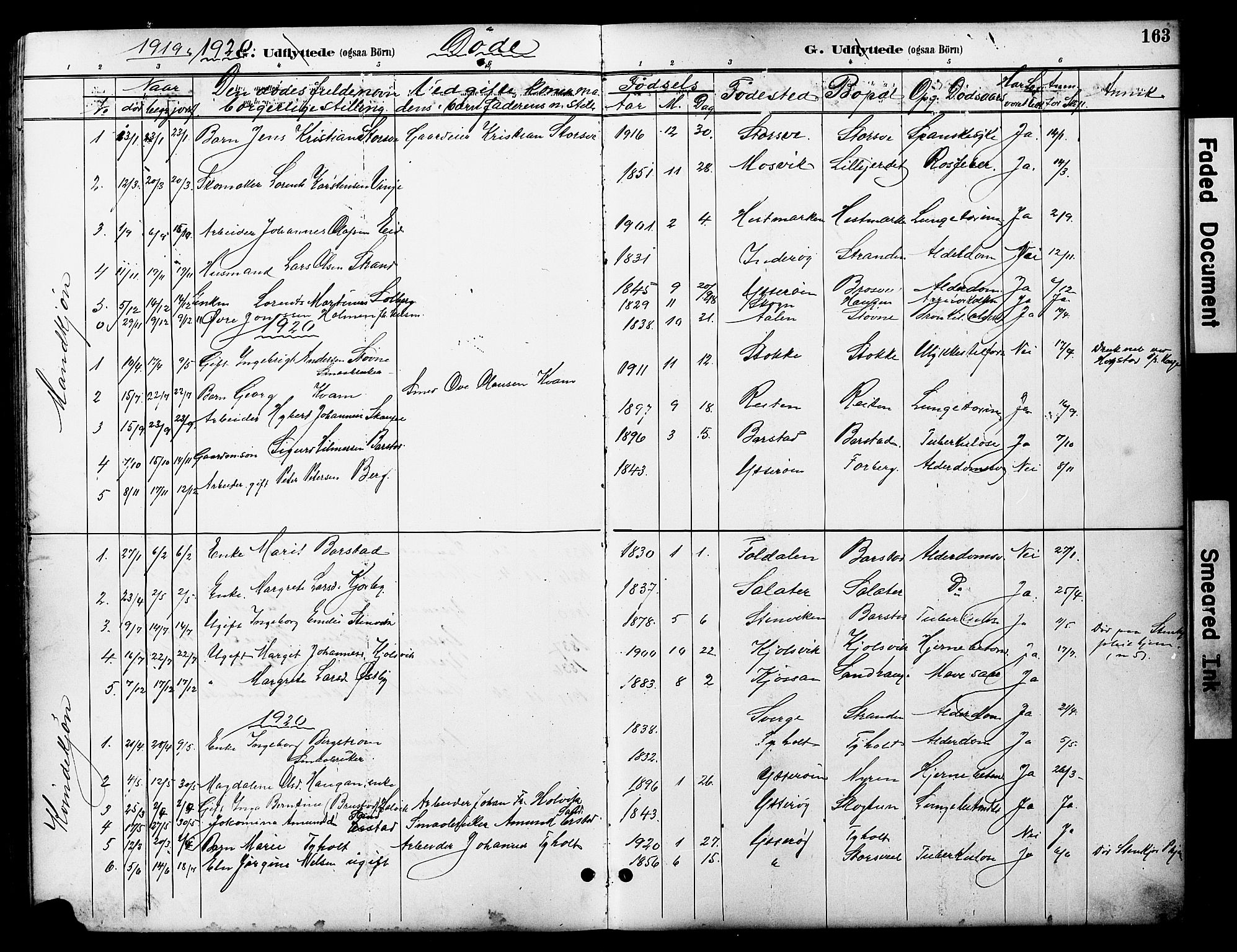 Ministerialprotokoller, klokkerbøker og fødselsregistre - Nord-Trøndelag, SAT/A-1458/722/L0226: Klokkerbok nr. 722C02, 1889-1927, s. 163