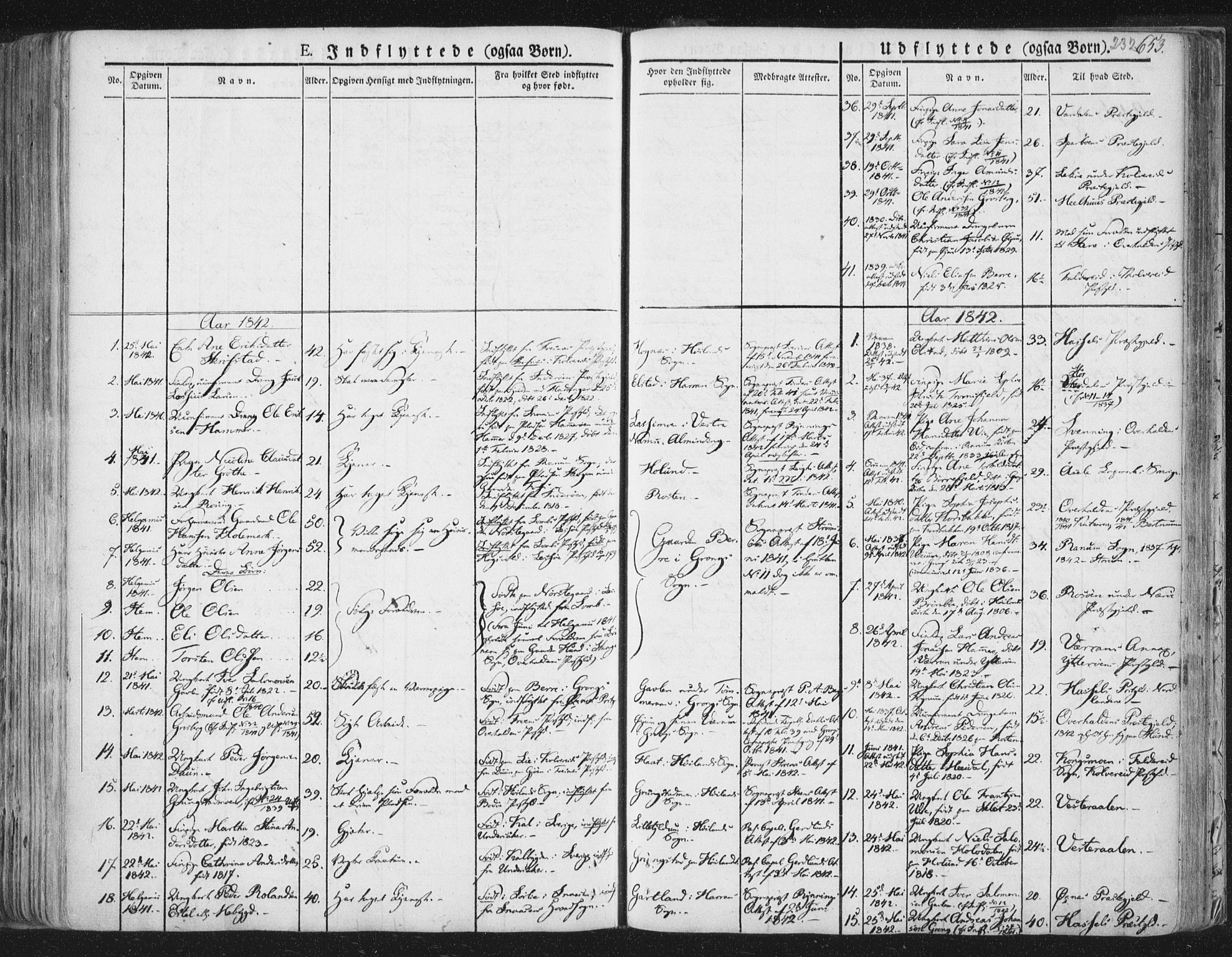 Ministerialprotokoller, klokkerbøker og fødselsregistre - Nord-Trøndelag, AV/SAT-A-1458/758/L0513: Ministerialbok nr. 758A02 /1, 1839-1868, s. 232