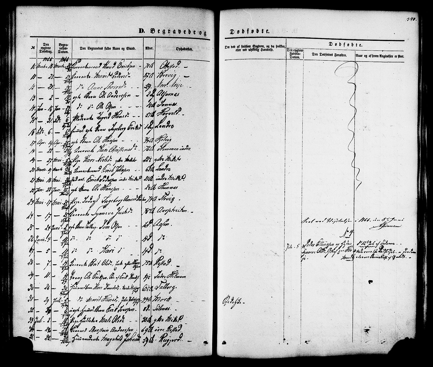 Ministerialprotokoller, klokkerbøker og fødselsregistre - Møre og Romsdal, SAT/A-1454/547/L0603: Ministerialbok nr. 547A05, 1846-1877, s. 340