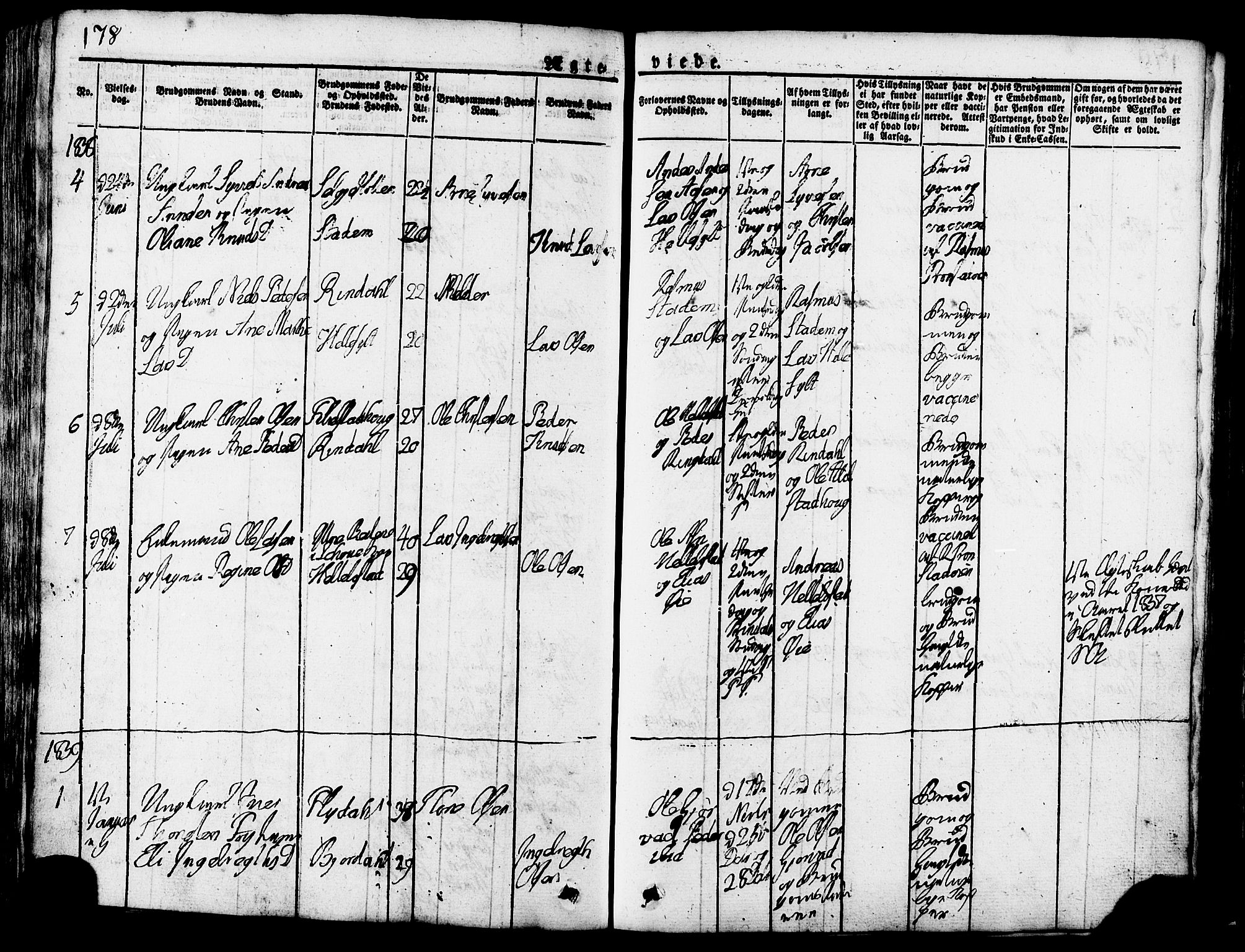 Ministerialprotokoller, klokkerbøker og fødselsregistre - Møre og Romsdal, SAT/A-1454/517/L0221: Ministerialbok nr. 517A01, 1827-1858, s. 178