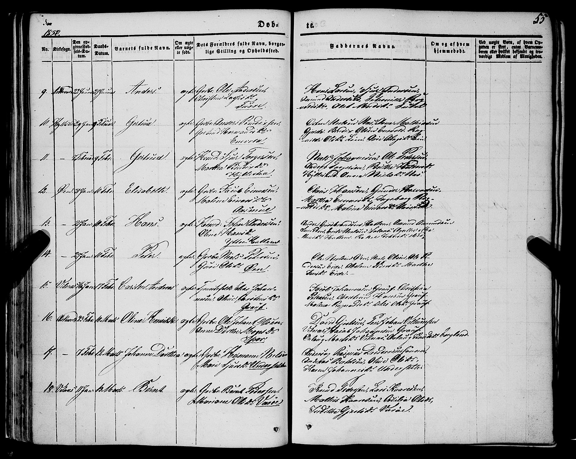 Askvoll sokneprestembete, AV/SAB-A-79501/H/Haa/Haaa/L0011/0001: Ministerialbok nr. A 11 I, 1845-1864, s. 55