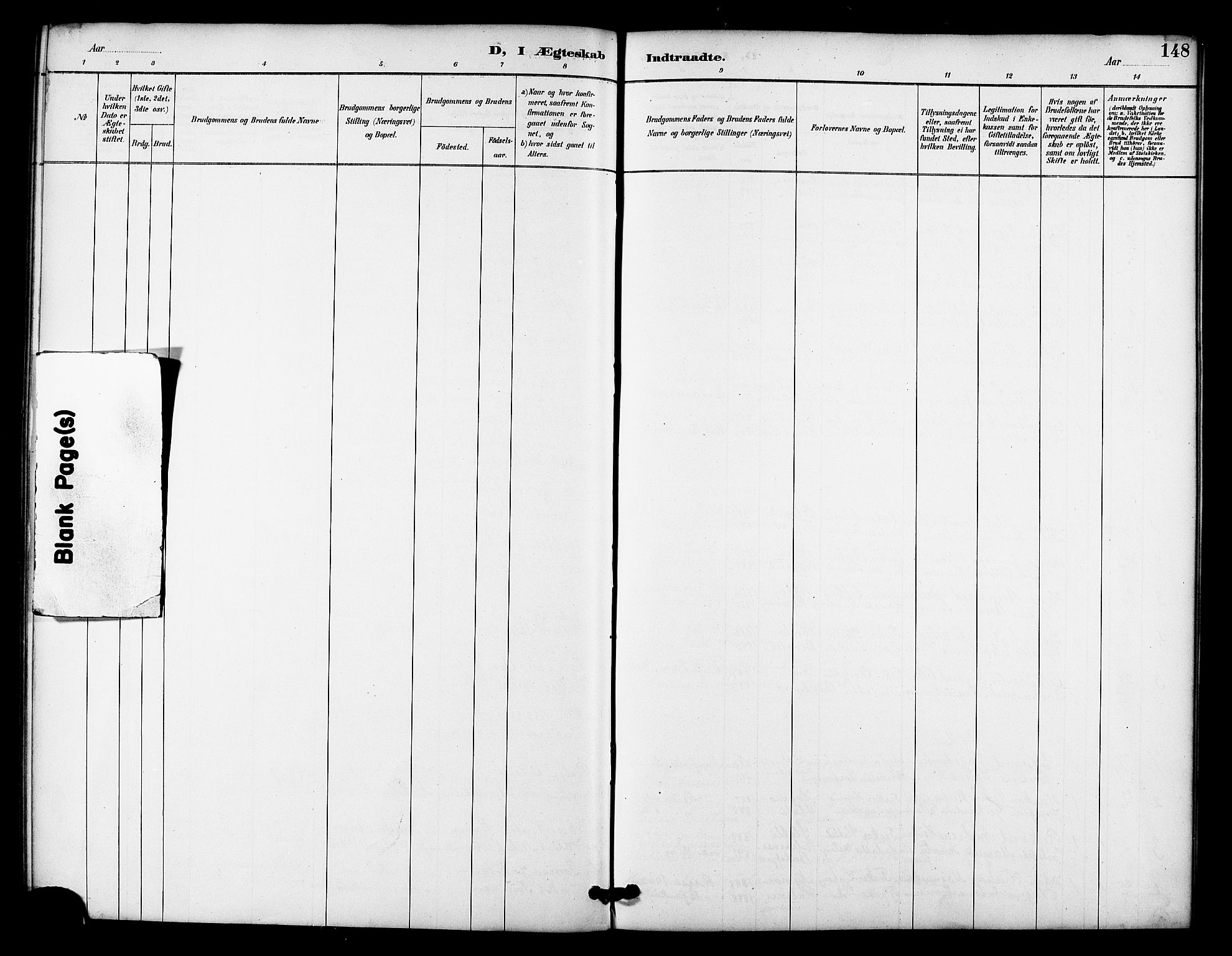 Tranøy sokneprestkontor, AV/SATØ-S-1313/I/Ia/Iab/L0022klokker: Klokkerbok nr. 22, 1887-1912, s. 148