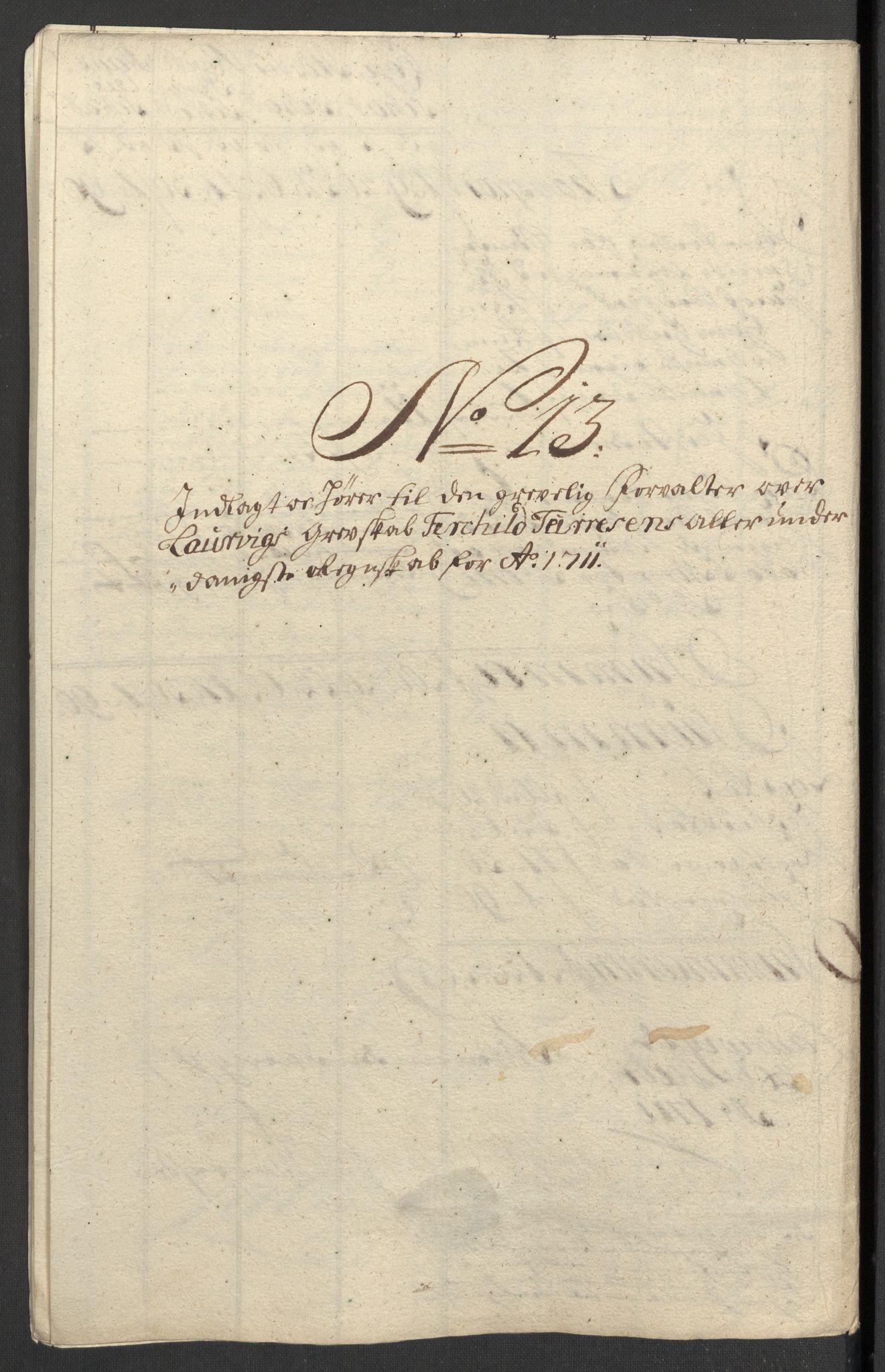 Rentekammeret inntil 1814, Reviderte regnskaper, Fogderegnskap, AV/RA-EA-4092/R33/L1983: Fogderegnskap Larvik grevskap, 1711, s. 179