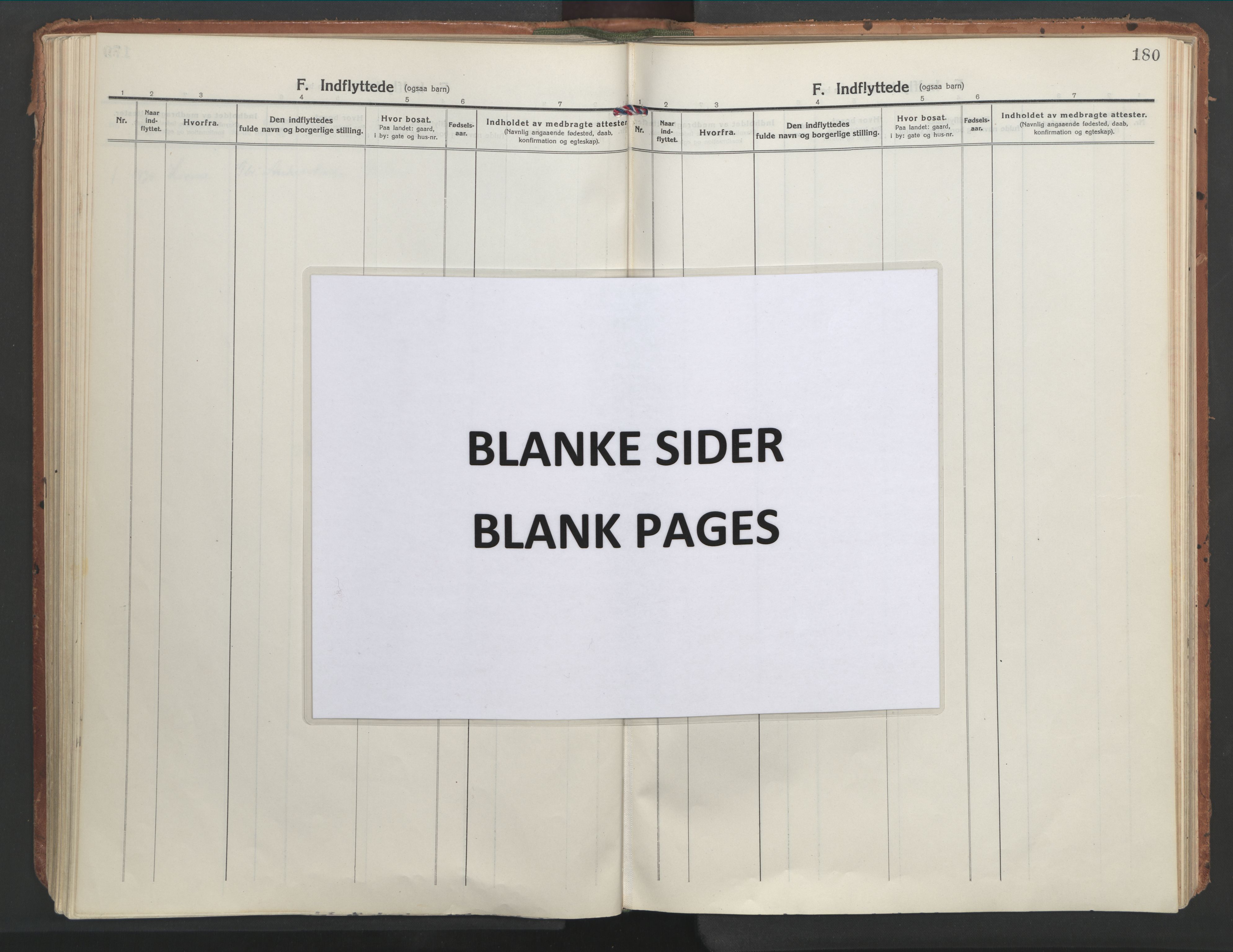 Ministerialprotokoller, klokkerbøker og fødselsregistre - Nordland, AV/SAT-A-1459/861/L0873: Ministerialbok nr. 861A08, 1923-1932, s. 180