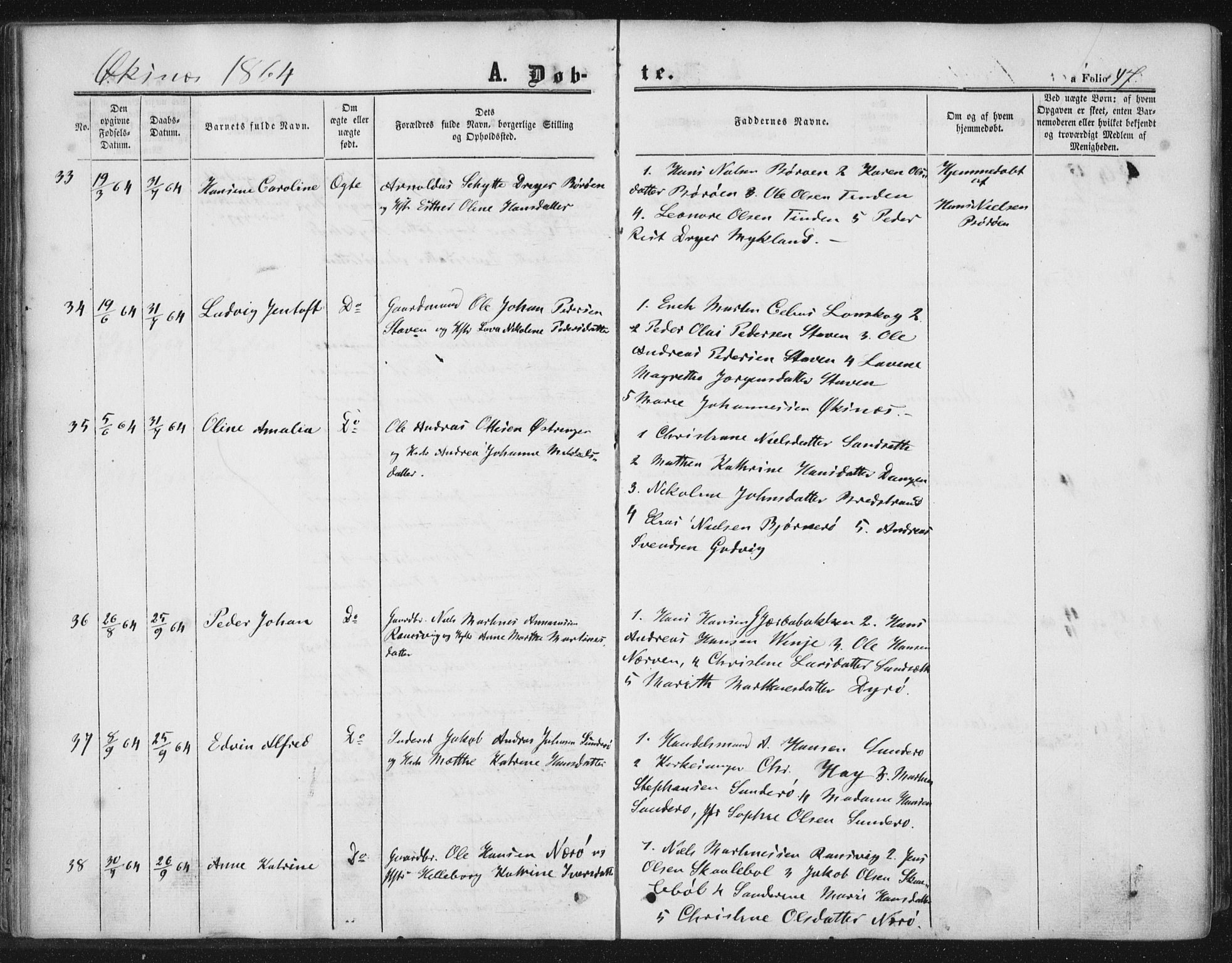 Ministerialprotokoller, klokkerbøker og fødselsregistre - Nordland, AV/SAT-A-1459/893/L1333: Ministerialbok nr. 893A06, 1858-1866, s. 47