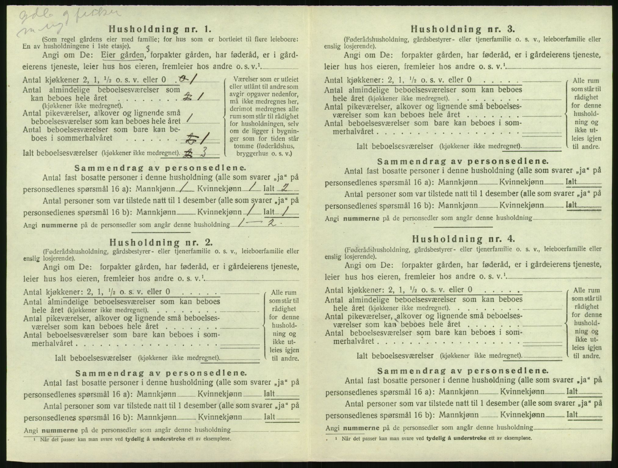 SAT, Folketelling 1920 for 1514 Sande herred, 1920, s. 707