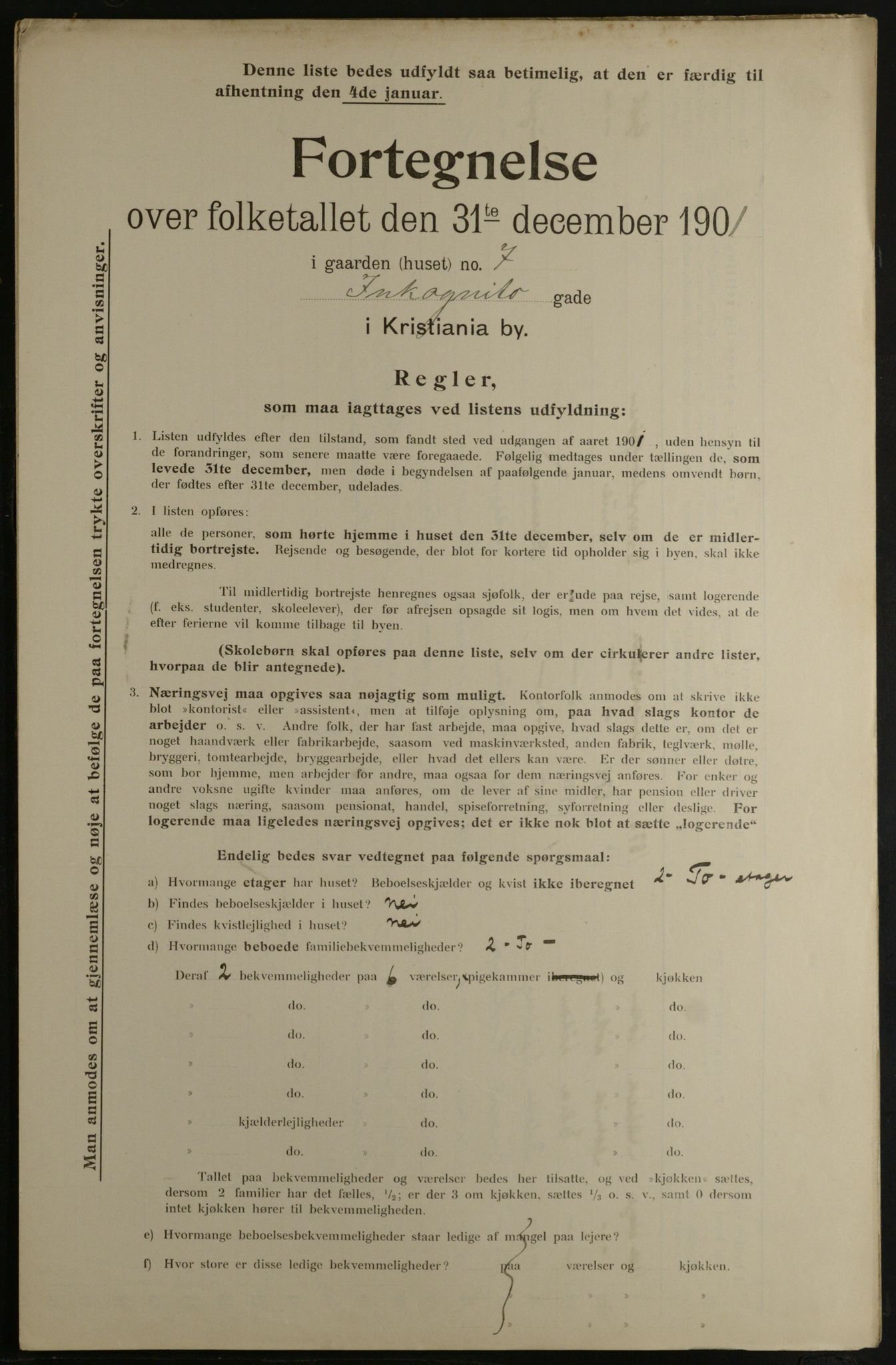 OBA, Kommunal folketelling 31.12.1901 for Kristiania kjøpstad, 1901, s. 6937