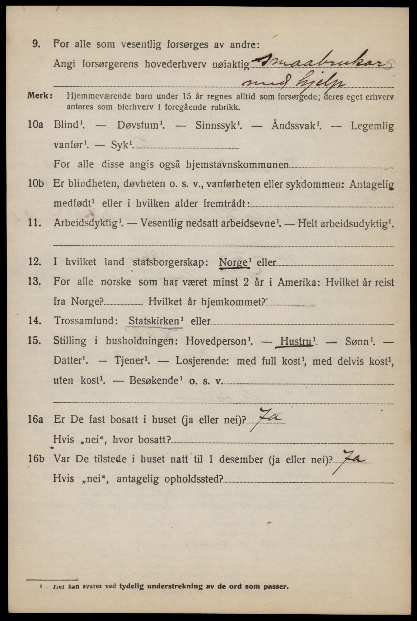 SAST, Folketelling 1920 for 1129 Forsand herred, 1920, s. 4440