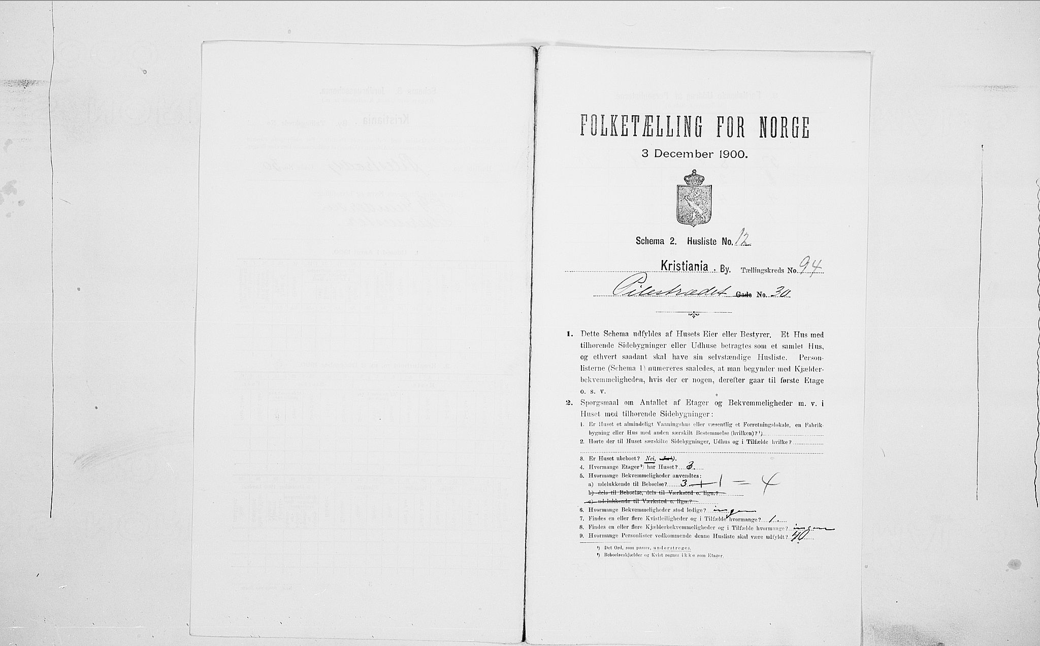 SAO, Folketelling 1900 for 0301 Kristiania kjøpstad, 1900, s. 71340