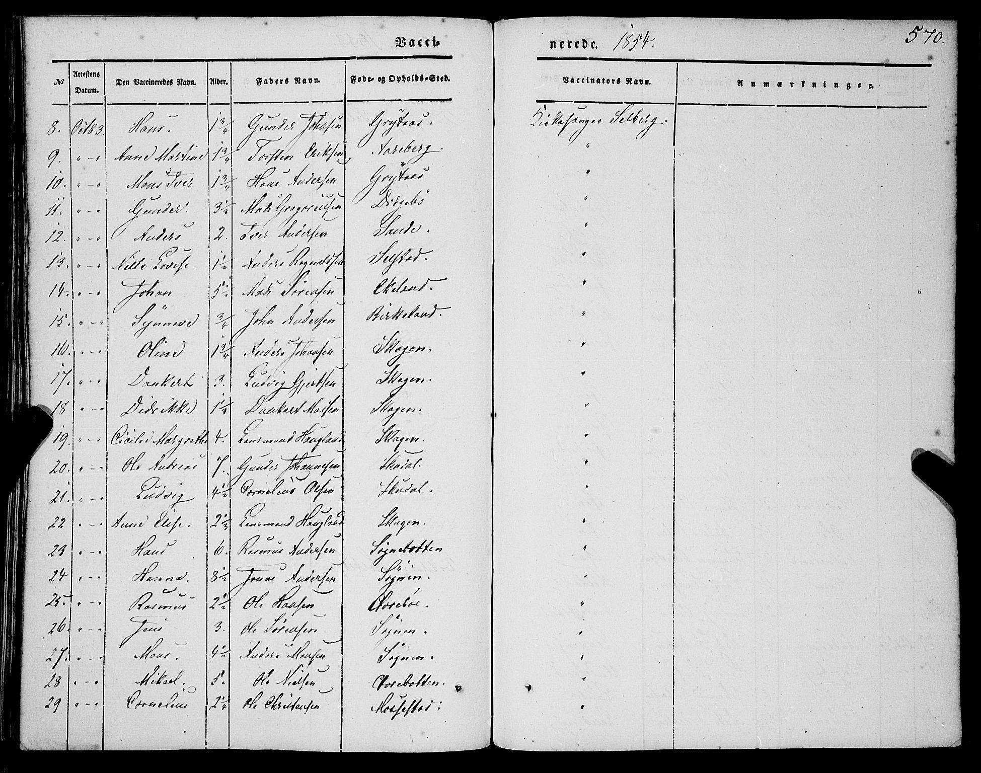 Gaular sokneprestembete, AV/SAB-A-80001/H/Haa: Ministerialbok nr. A 4II, 1841-1859, s. 570