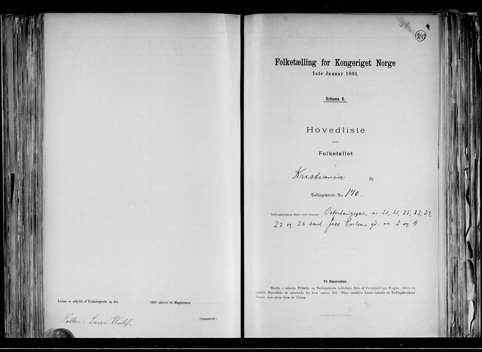 RA, Folketelling 1891 for 0301 Kristiania kjøpstad, 1891, s. 76161