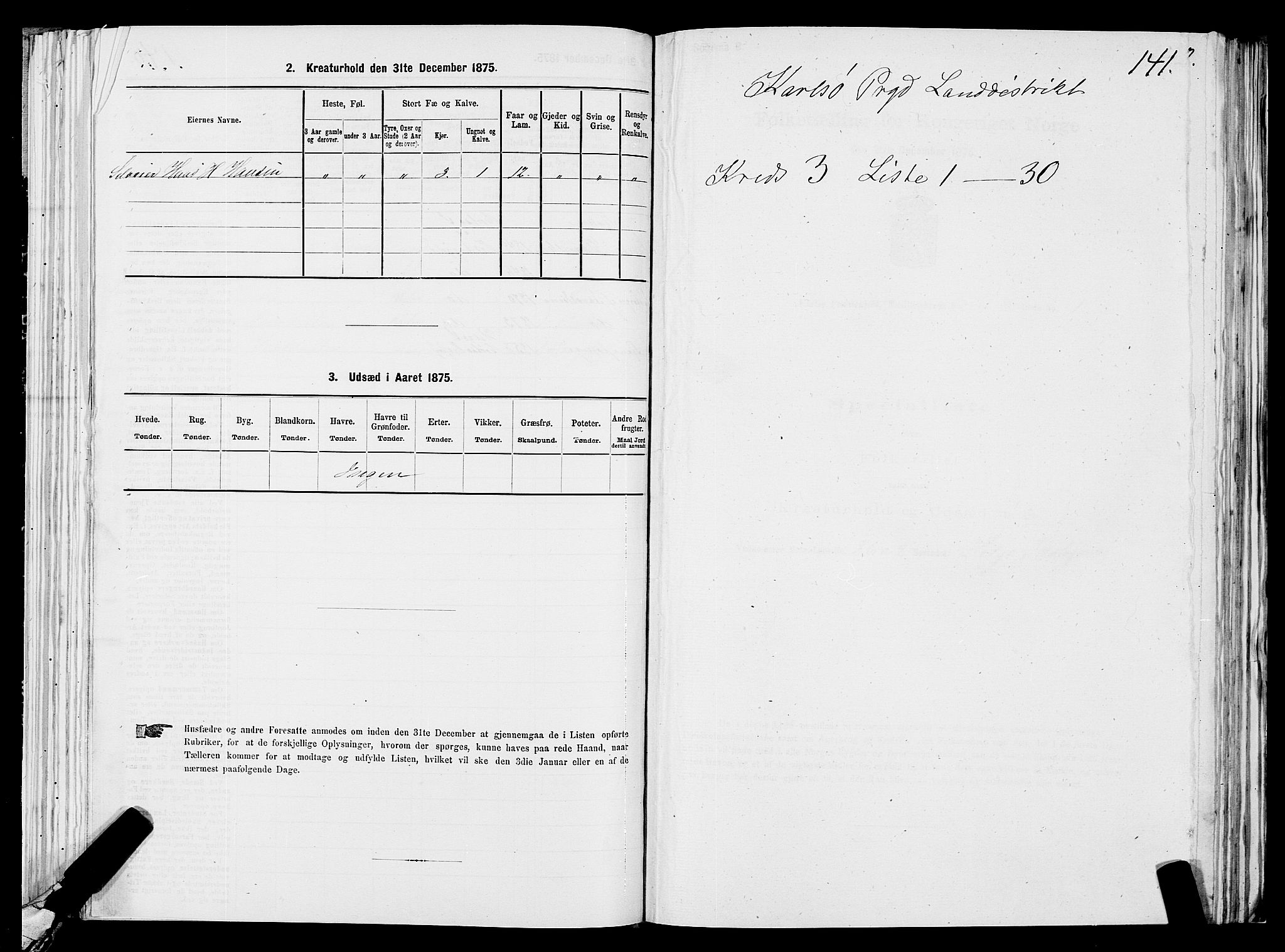 SATØ, Folketelling 1875 for 1936P Karlsøy prestegjeld, 1875, s. 2141