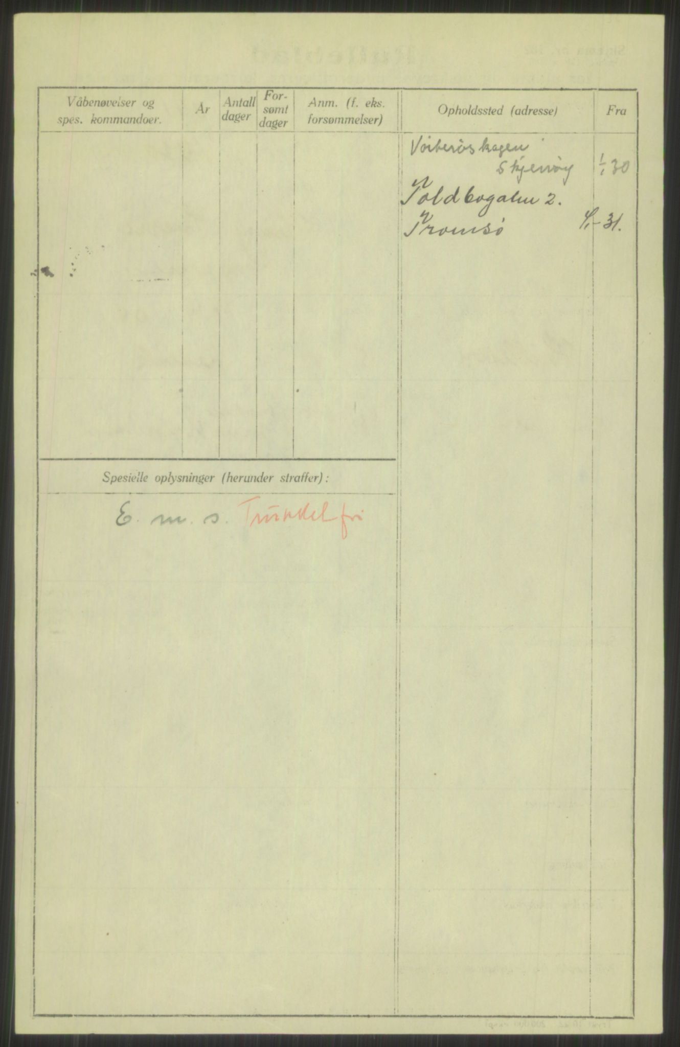 Forsvaret, Troms infanteriregiment nr. 16, AV/RA-RAFA-3146/P/Pa/L0014: Rulleblad for regimentets menige mannskaper, årsklasse 1930, 1930, s. 92