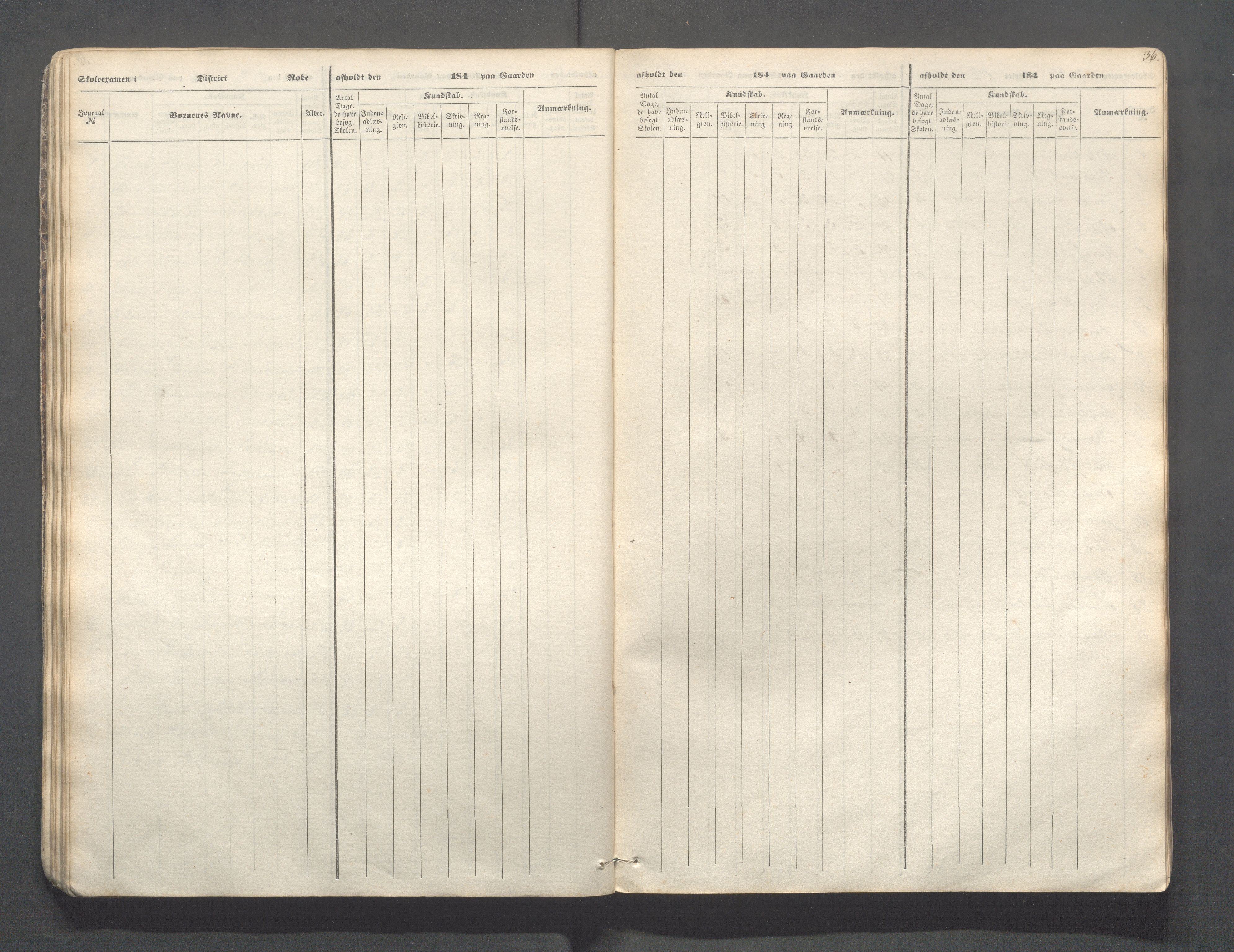 Skudenes kommune - Skudenes skole, IKAR/A-298/I/L0001: Eksamen, 1845-1852, s. 36