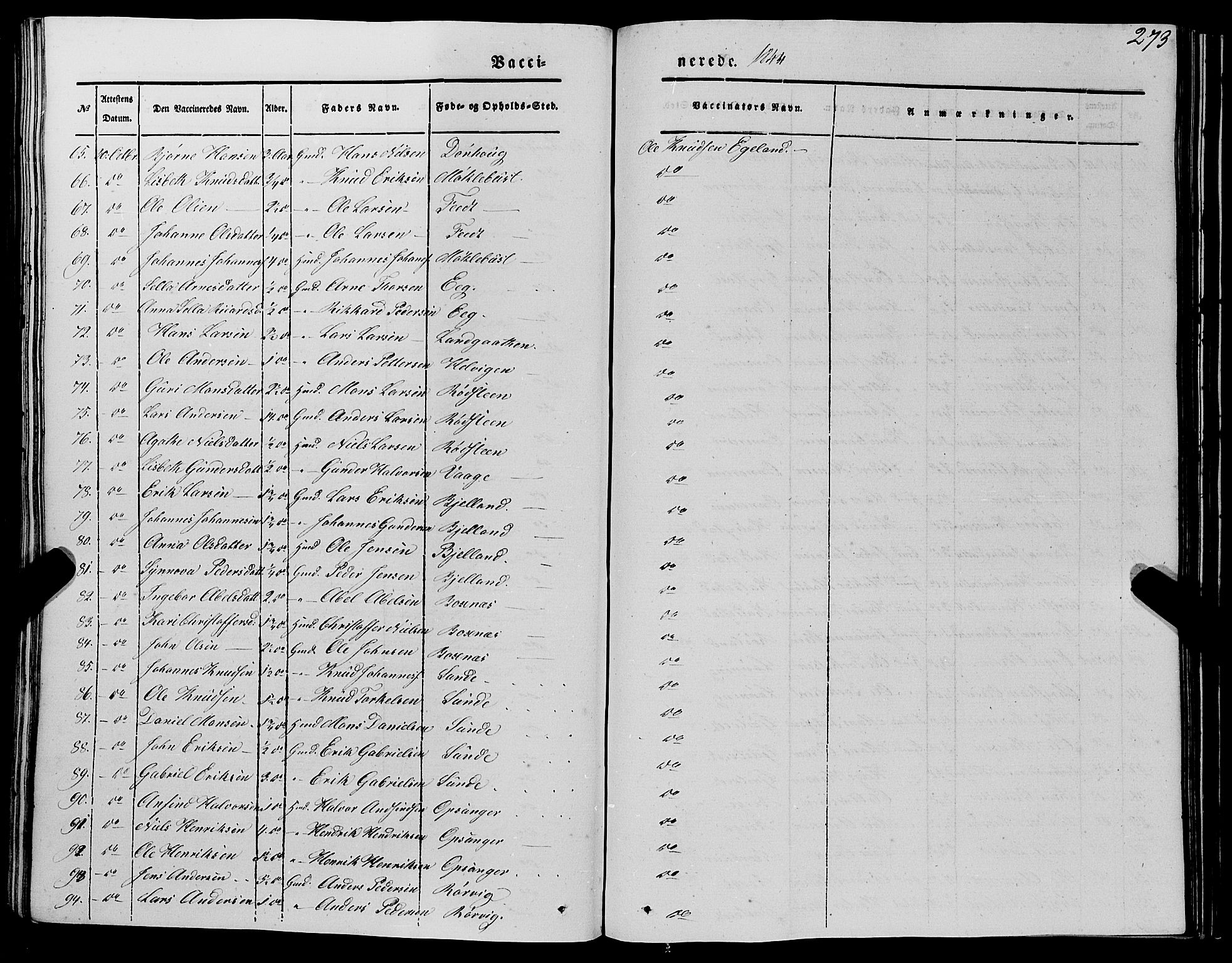 Kvinnherad sokneprestembete, AV/SAB-A-76401/H/Haa: Ministerialbok nr. A 7, 1843-1853, s. 273