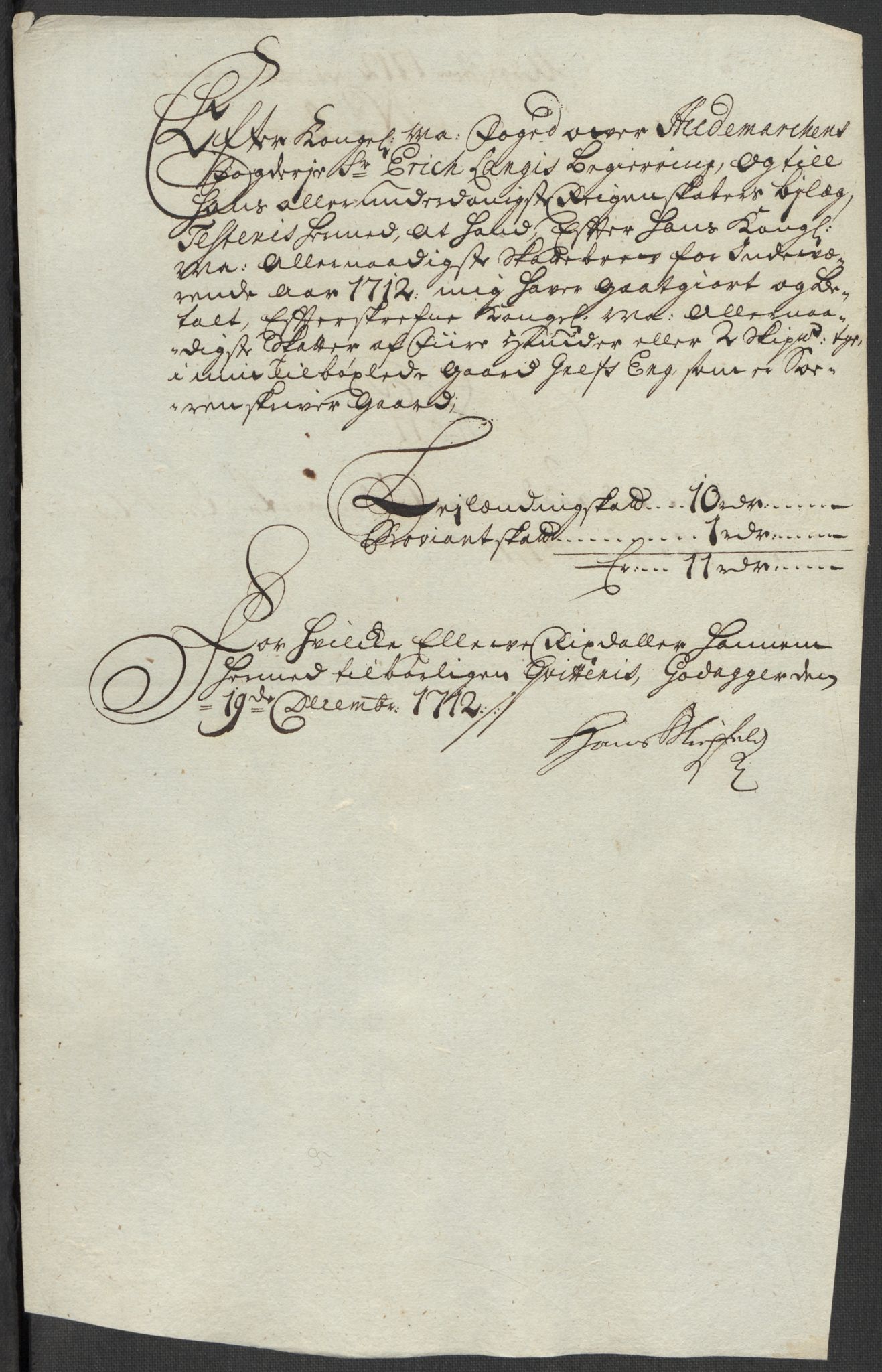Rentekammeret inntil 1814, Reviderte regnskaper, Fogderegnskap, RA/EA-4092/R16/L1049: Fogderegnskap Hedmark, 1712, s. 274