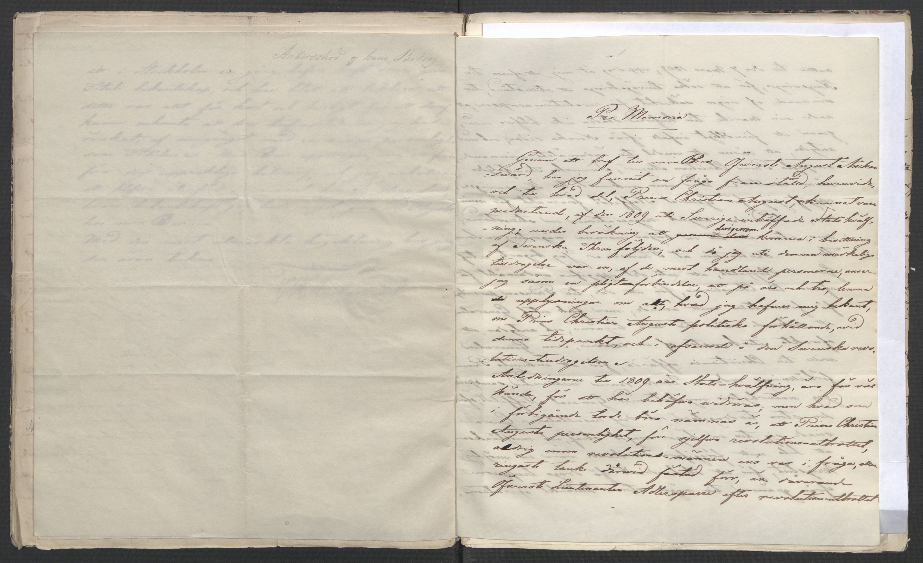 Faye, Andreas, AV/RA-PA-0015/F/Fh/L0028/0002: -- / Optegnelser ang. begivenhedene 1807-1814, af oberst Brock, Carl H. Anckarsvärd, Gustaf Hjerta m.fl. (afg. i samme anledning), s. 25
