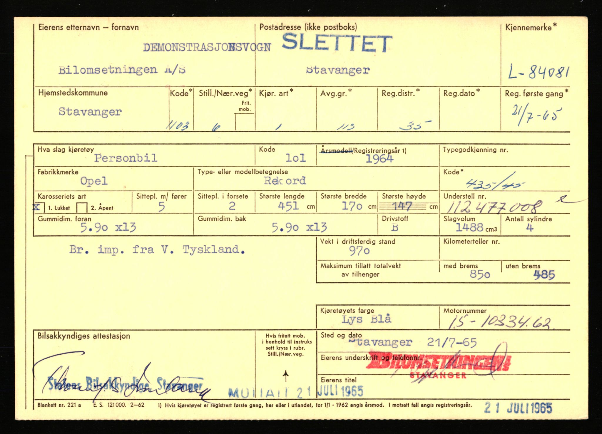 Stavanger trafikkstasjon, AV/SAST-A-101942/0/F/L0072: L-82200 - L-84099, 1930-1971, s. 2159