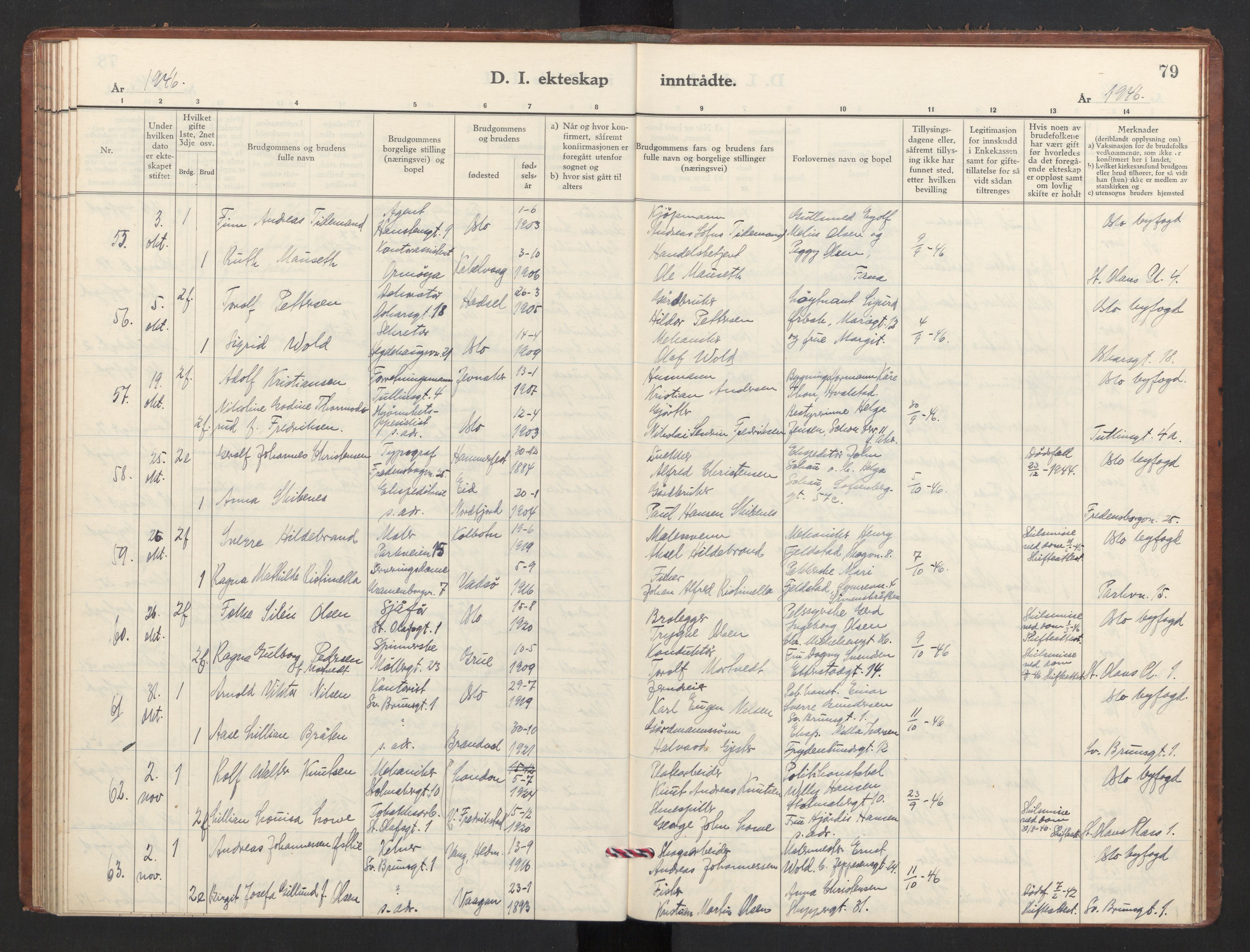 Trefoldighet prestekontor Kirkebøker, AV/SAO-A-10882/F/Fg/L0003: Ministerialbok nr. VII 3, 1940-1948, s. 79