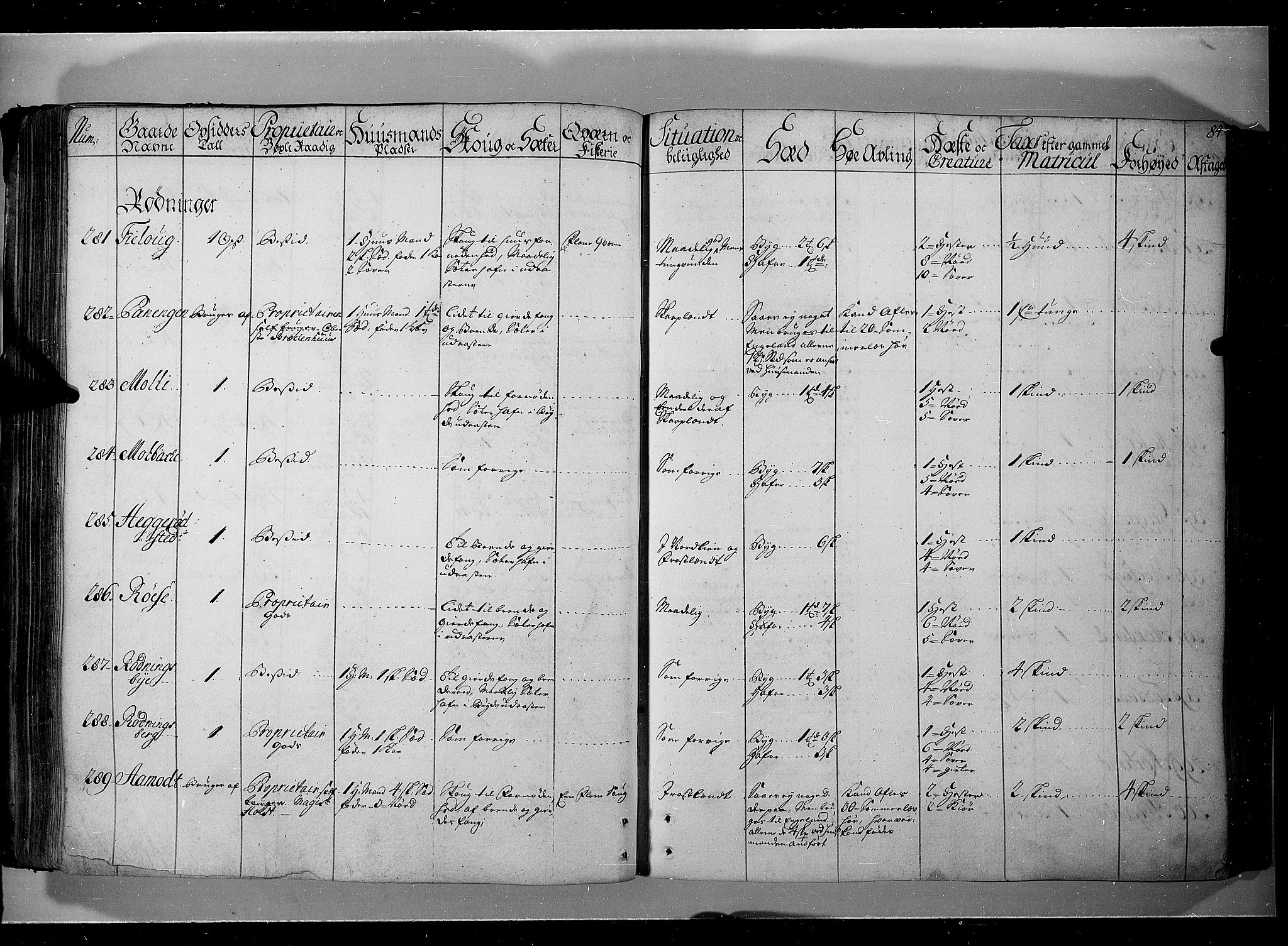 Rentekammeret inntil 1814, Realistisk ordnet avdeling, AV/RA-EA-4070/N/Nb/Nbf/L0104: Hadeland, Toten og Valdres eksaminasjonsprotokoll, 1723, s. 83b-84a