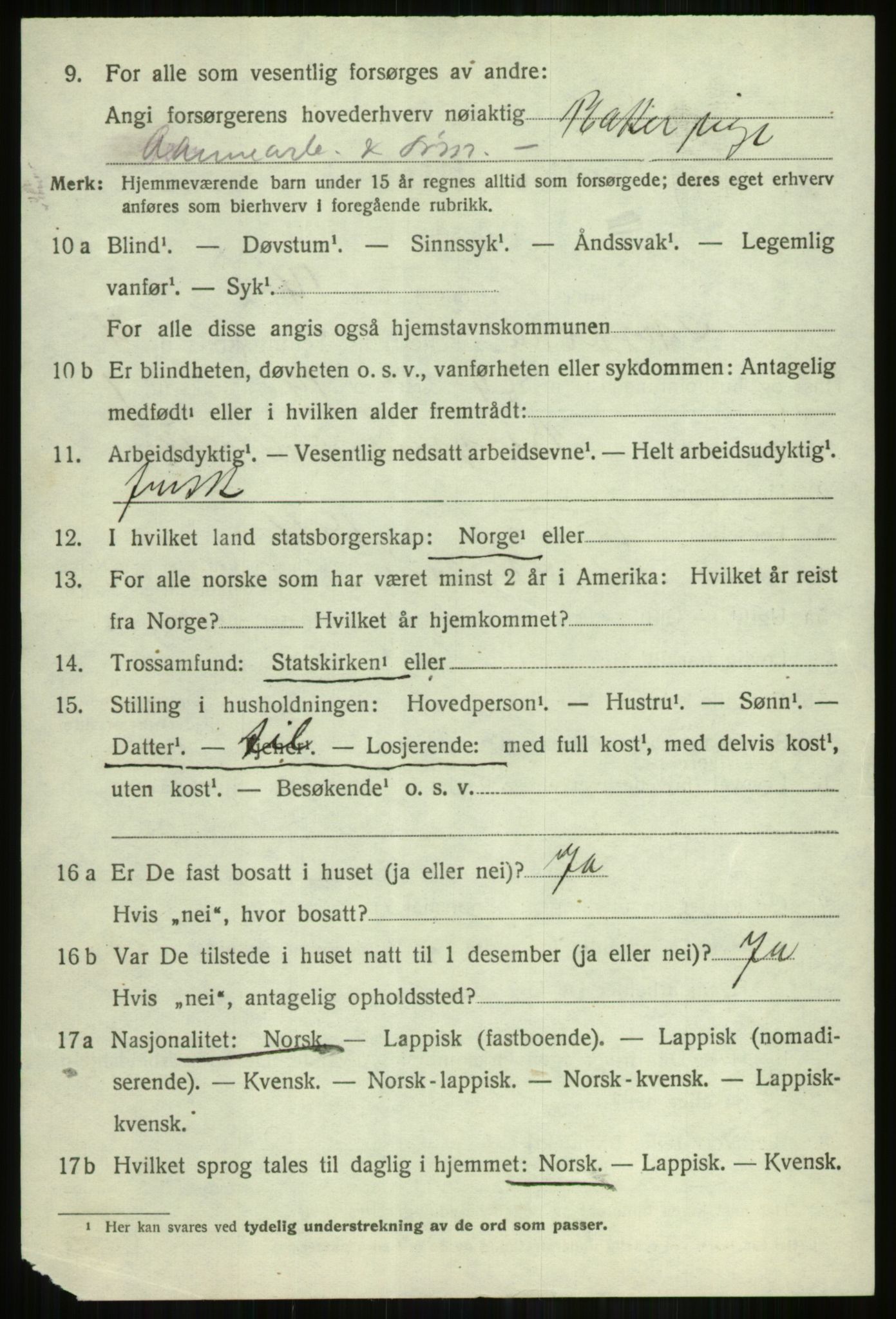 SATØ, Folketelling 1920 for 1941 Skjervøy herred, 1920, s. 2912