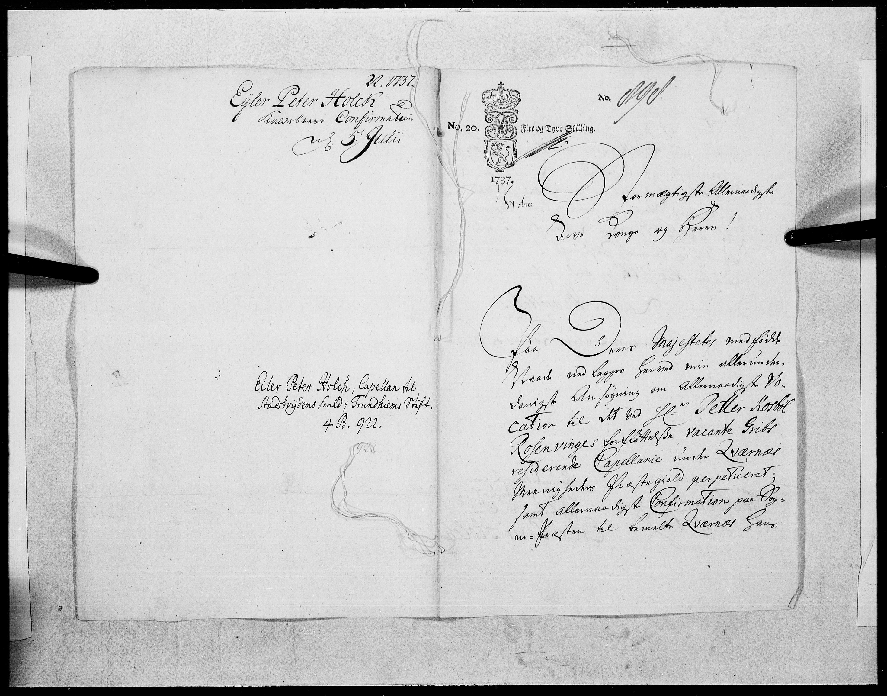 Danske Kanselli 1572-1799, AV/RA-EA-3023/F/Fc/Fcc/Fcca/L0125: Norske innlegg 1572-1799, 1737, s. 3