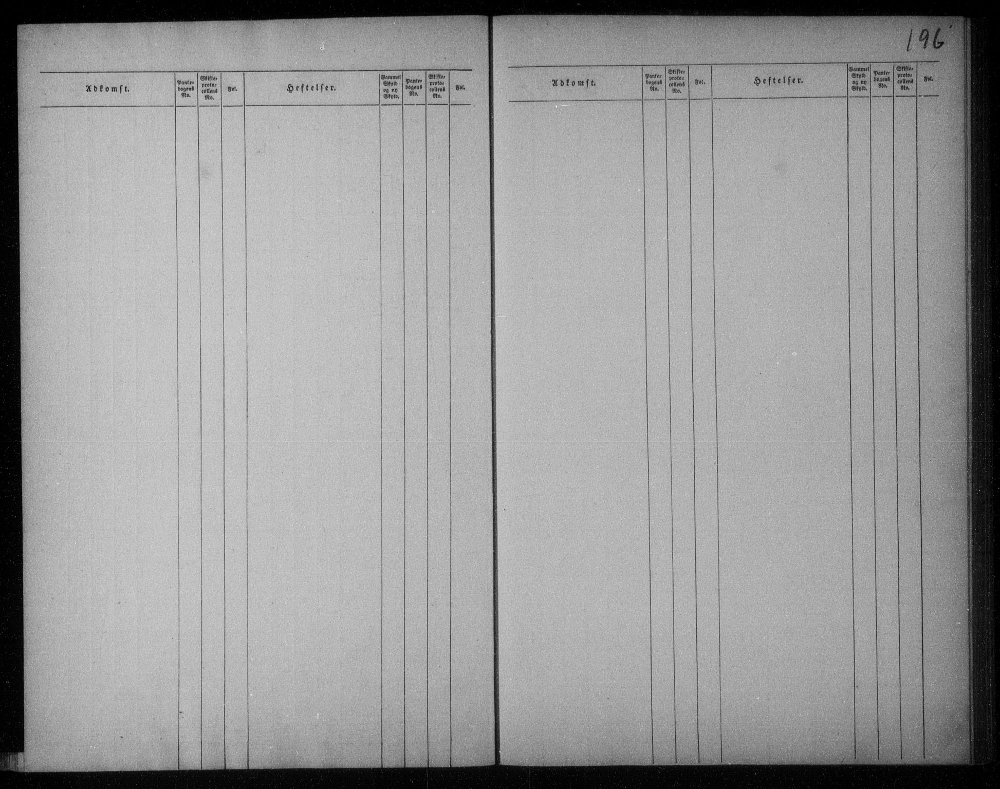 Lister sorenskriveri, SAK/1221-0003/G/Ga/L0006: Panteregister nr. 6, 1738-1810, s. 196