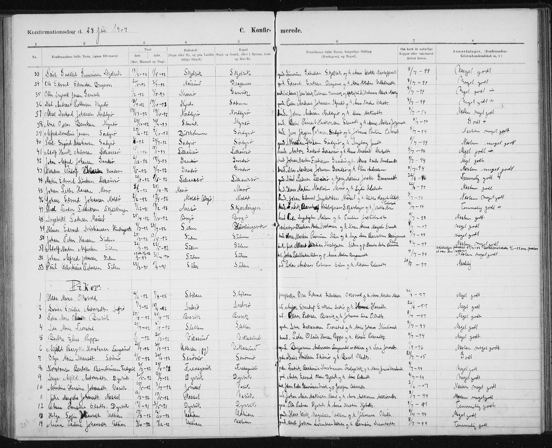 Ministerialprotokoller, klokkerbøker og fødselsregistre - Sør-Trøndelag, SAT/A-1456/640/L0586: Klokkerbok nr. 640C03b, 1891-1908