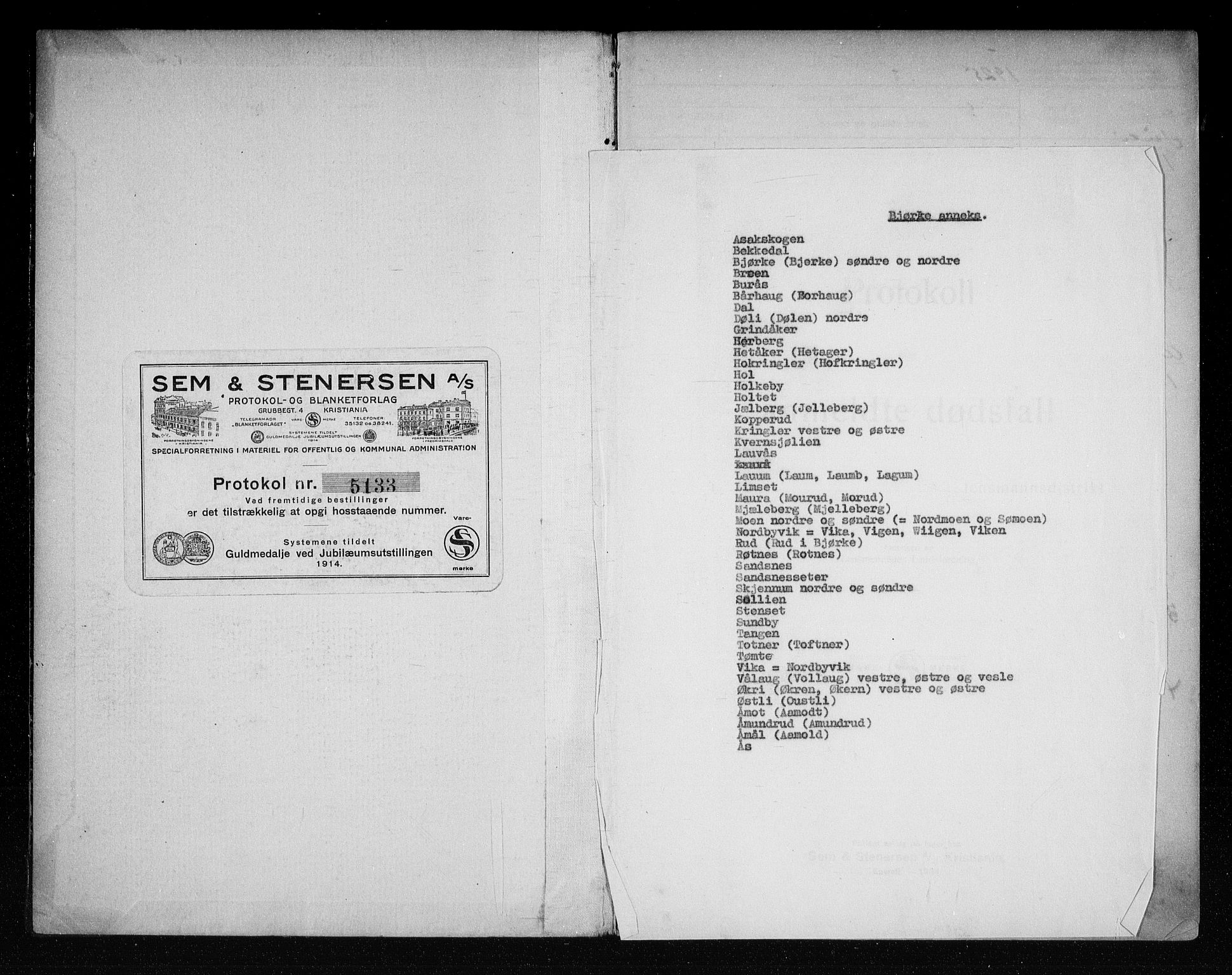 Nannestad lensmannskontor, SAO/A-10922/H/Ha/L0001: Dødsfallsprotokoller, 1925-1935