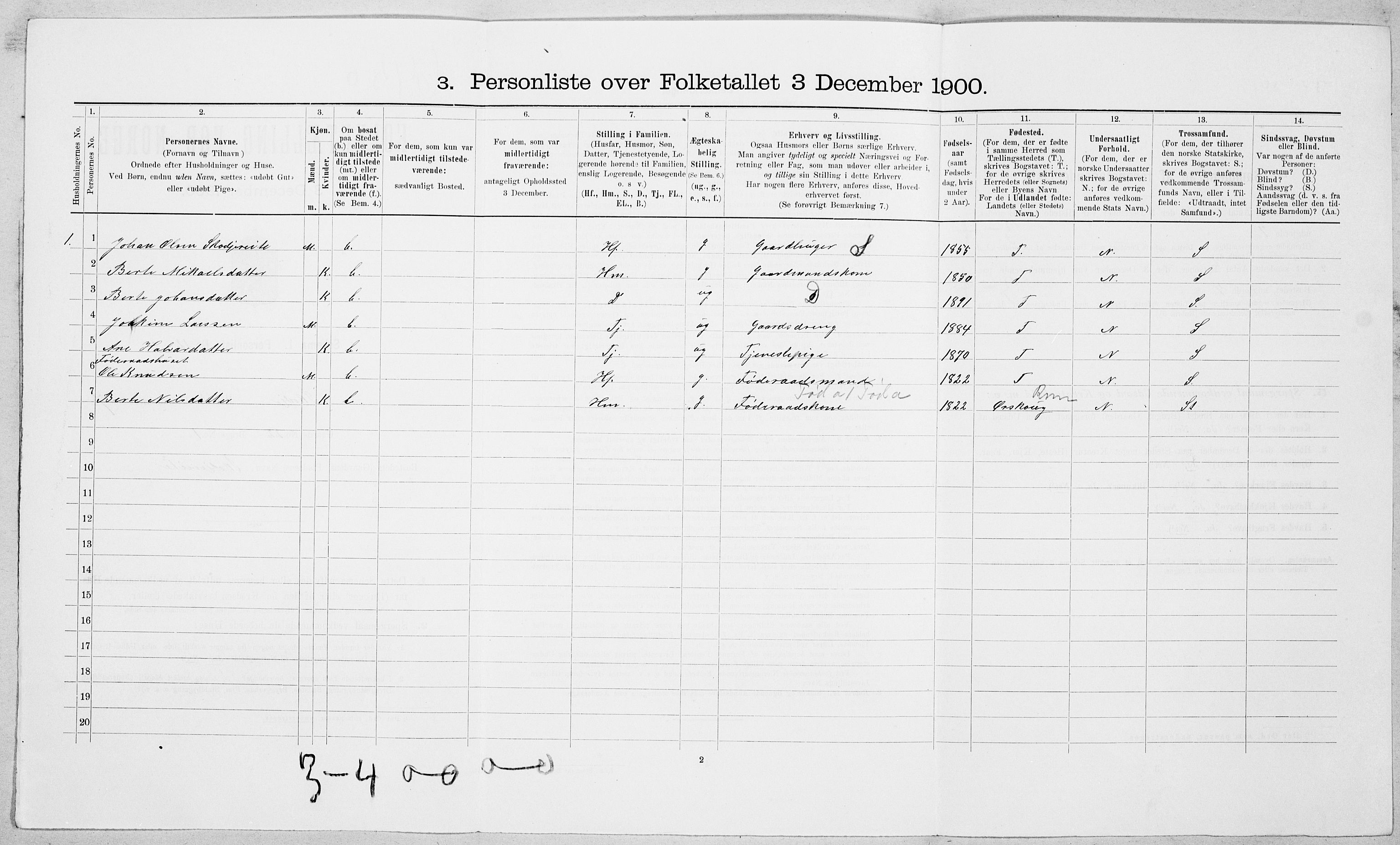 SAT, Folketelling 1900 for 1529 Skodje herred, 1900, s. 367