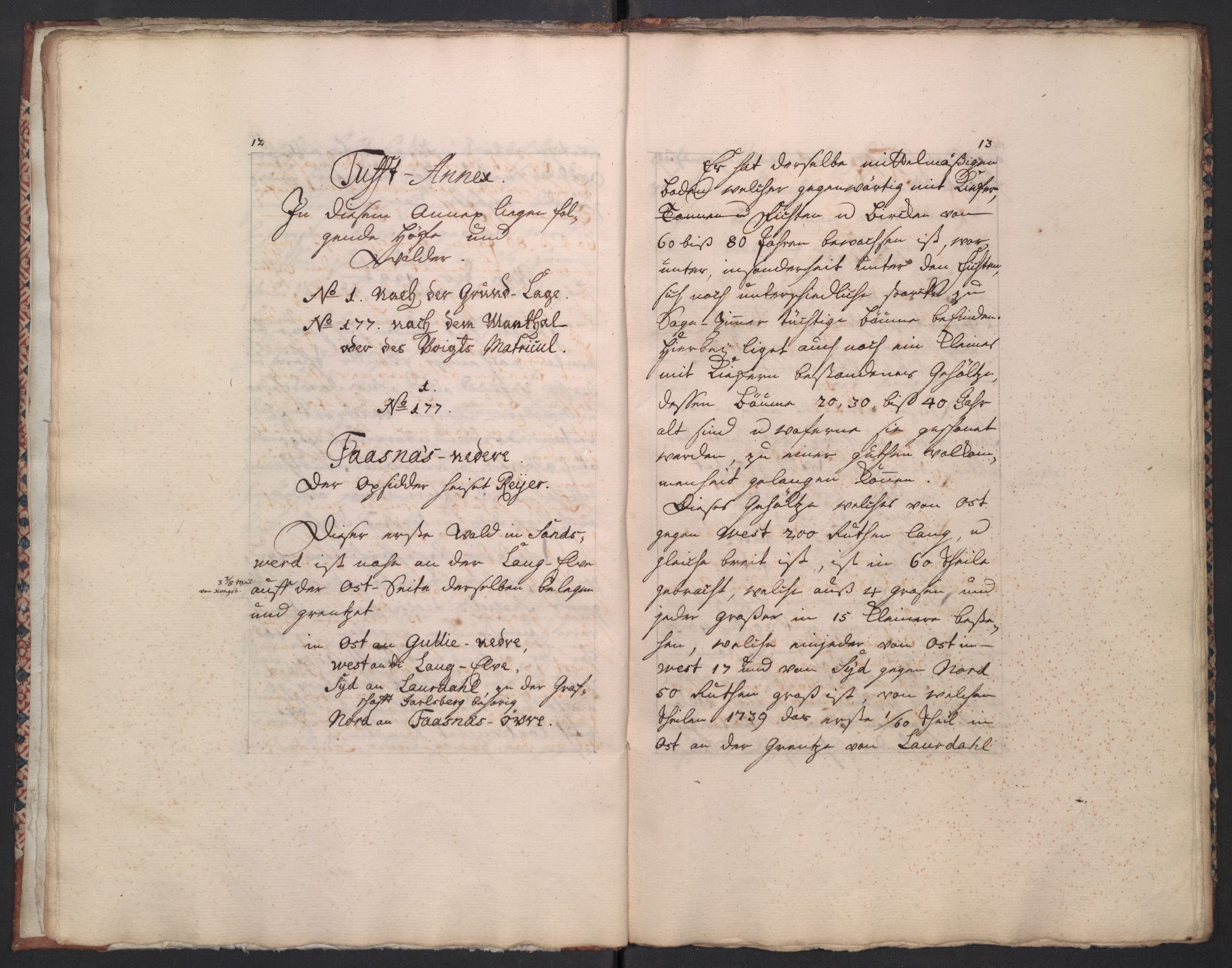 Brünnichs samling, RA/PA-0171/F/L0076: Foliobind nr. 76, 1739, s. 12-13