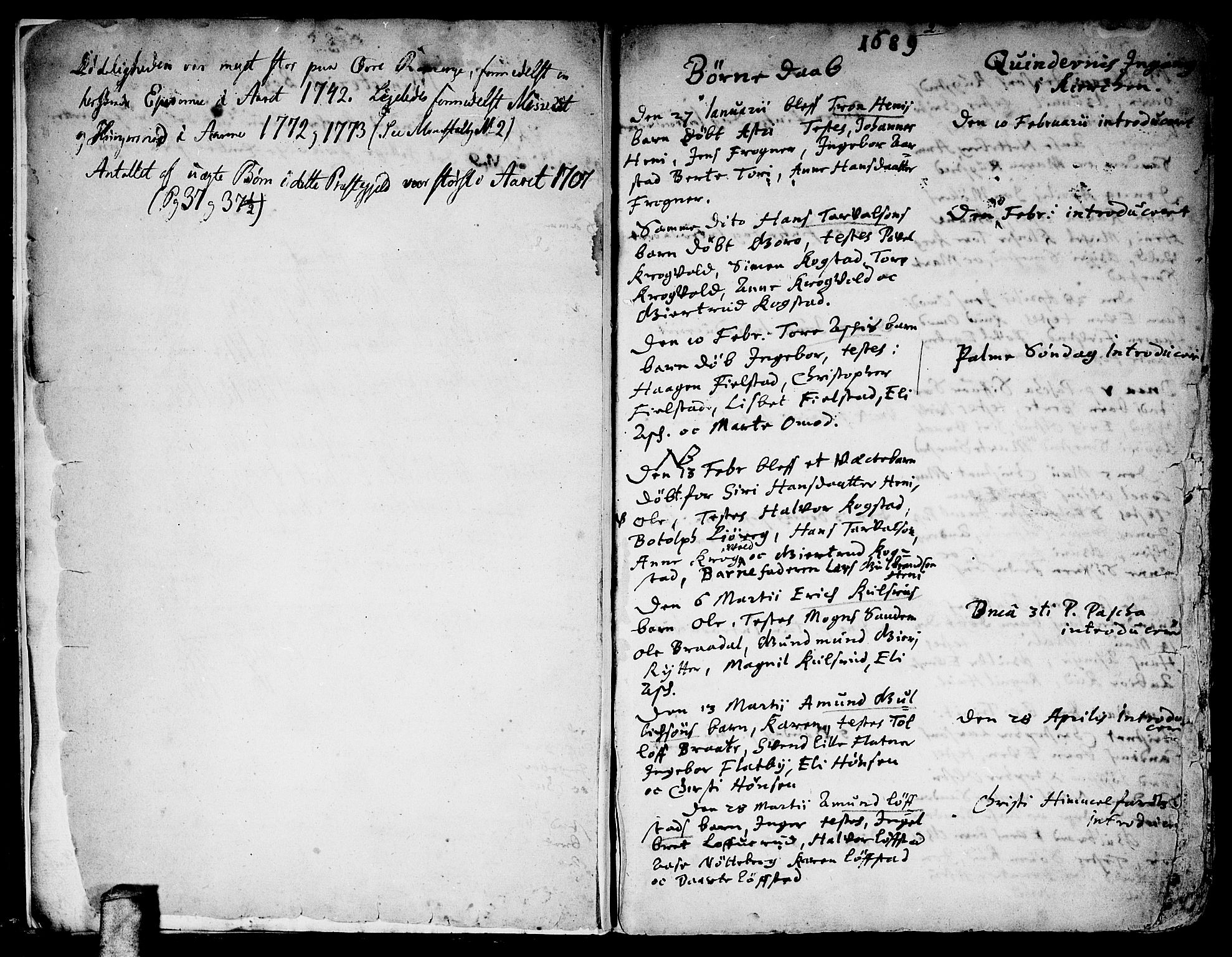 Gjerdrum prestekontor Kirkebøker, AV/SAO-A-10412b/F/Fa/L0001: Ministerialbok nr. I 1, 1689-1736, s. 2
