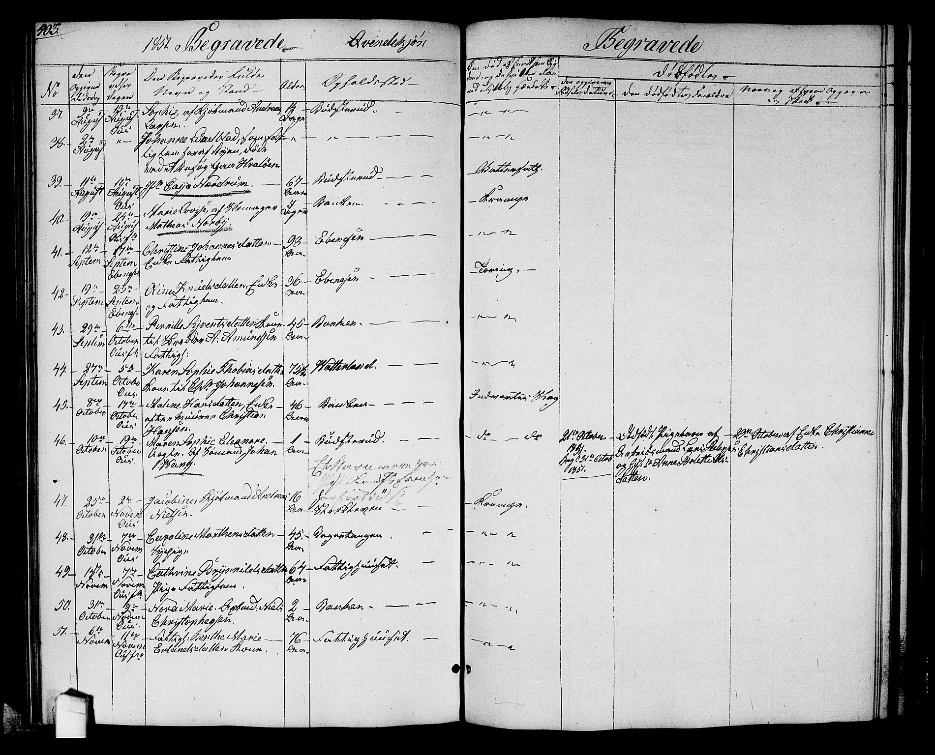 Halden prestekontor Kirkebøker, AV/SAO-A-10909/G/Ga/L0004: Klokkerbok nr. 4, 1845-1854, s. 403