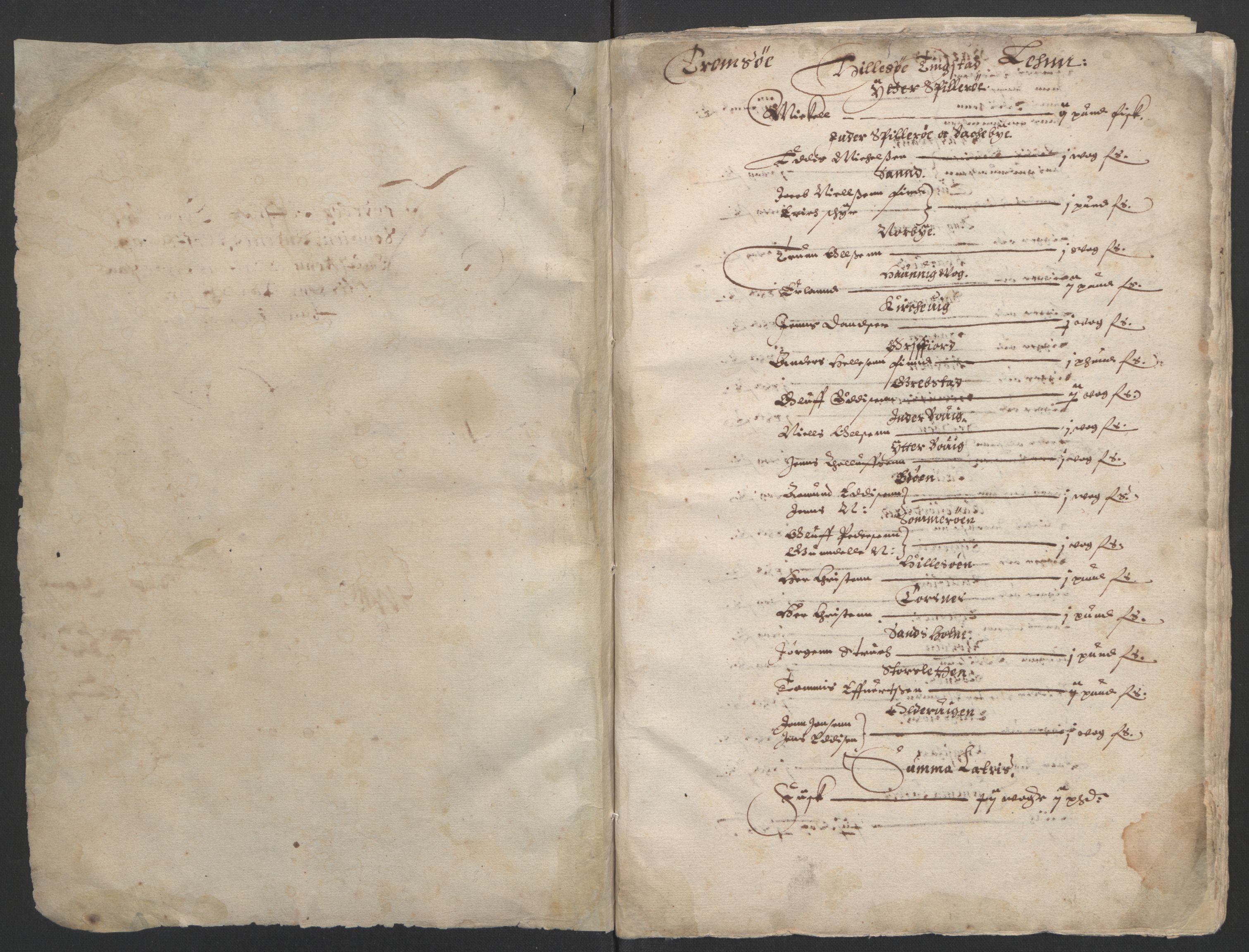 Stattholderembetet 1572-1771, AV/RA-EA-2870/Ek/L0006/0002: Jordebøker til utlikning av garnisonsskatt 1624-1626: / Jordebøker for de nordlandske len, 1626, s. 4
