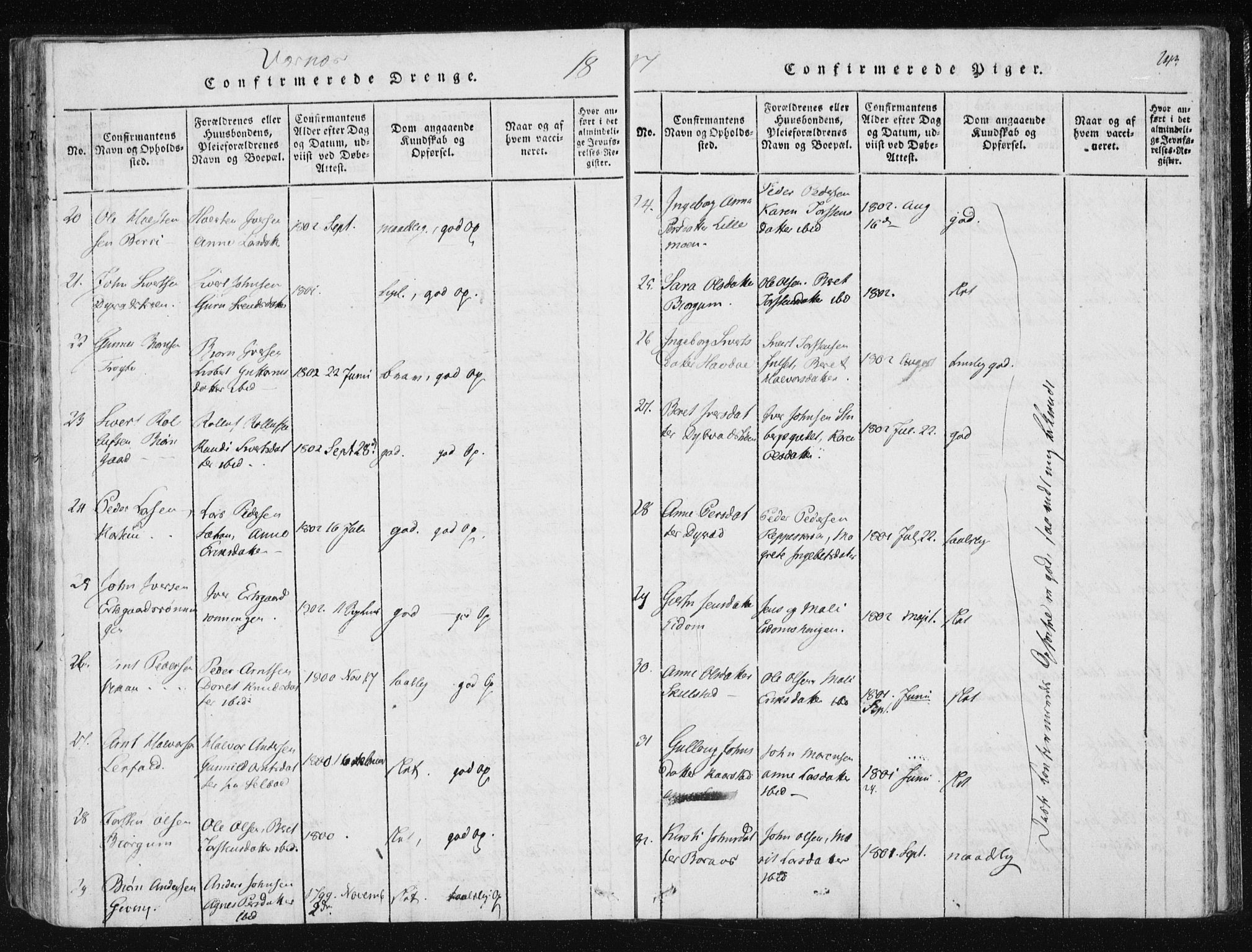Ministerialprotokoller, klokkerbøker og fødselsregistre - Nord-Trøndelag, SAT/A-1458/709/L0061: Ministerialbok nr. 709A08 /1, 1815-1819, s. 243