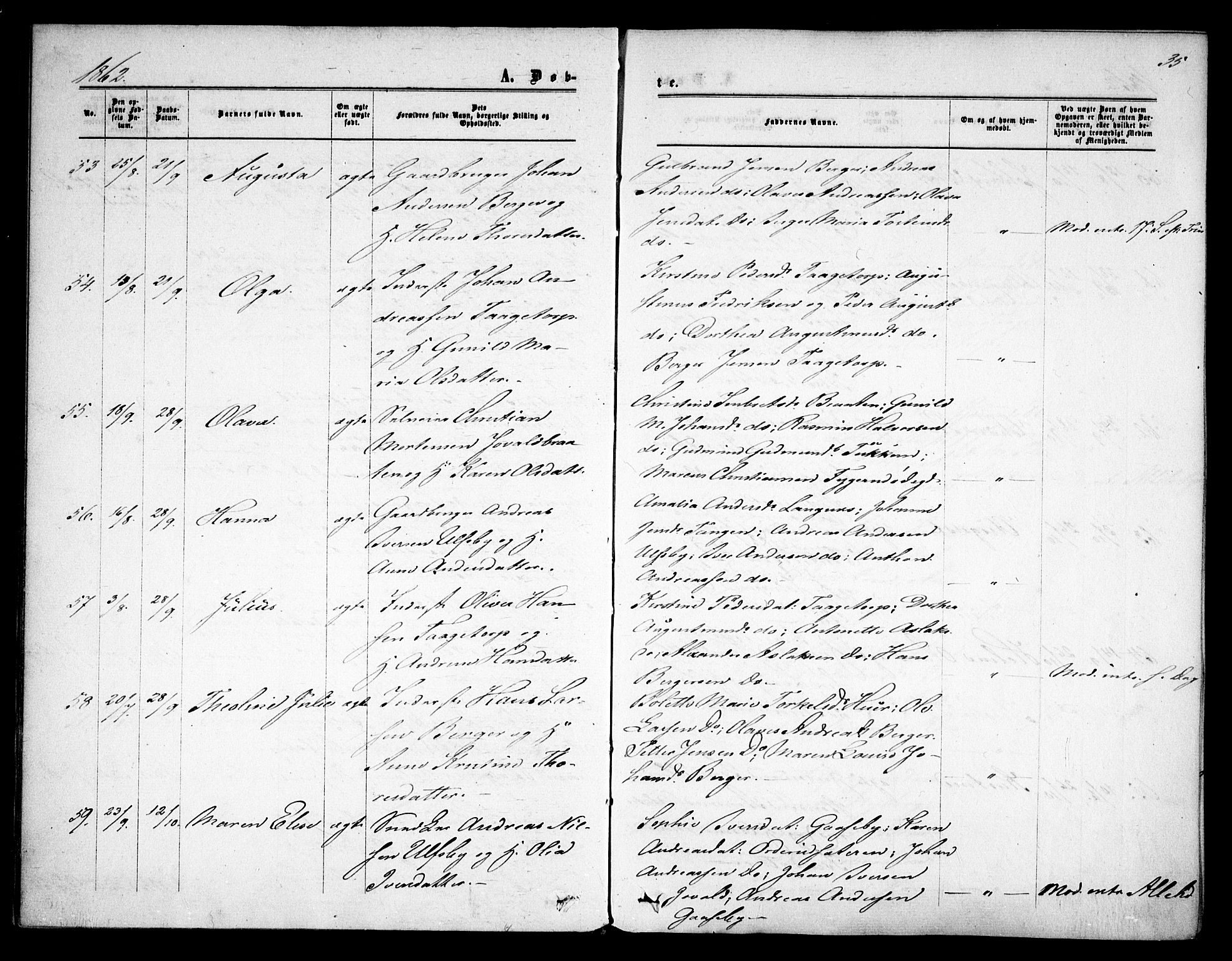 Rødenes prestekontor Kirkebøker, AV/SAO-A-2005/F/Fa/L0007: Ministerialbok nr. I 7, 1860-1869, s. 35